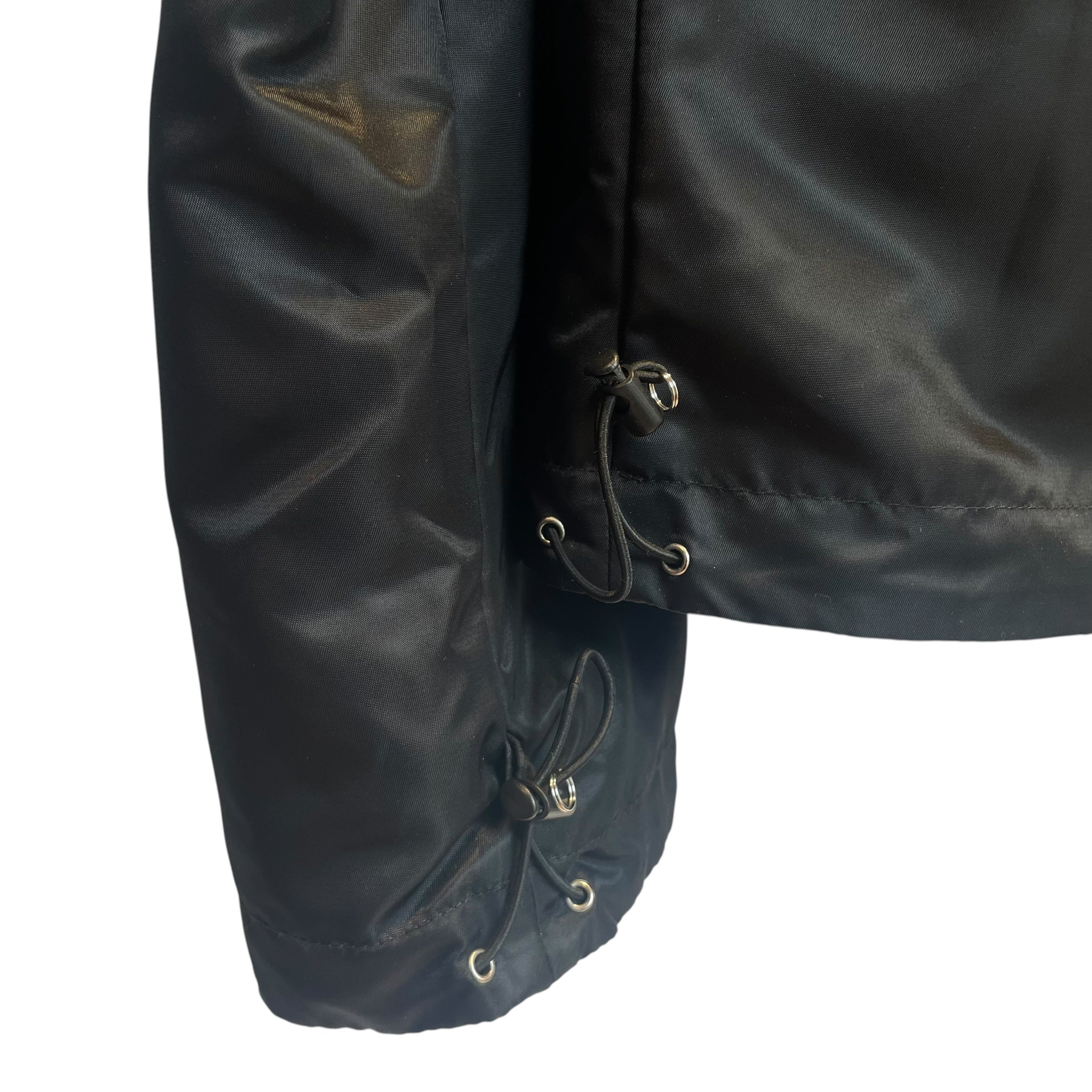 RANDOM IDENTITIES/Jacket/S/Polyester/BLK/fur collar view 3