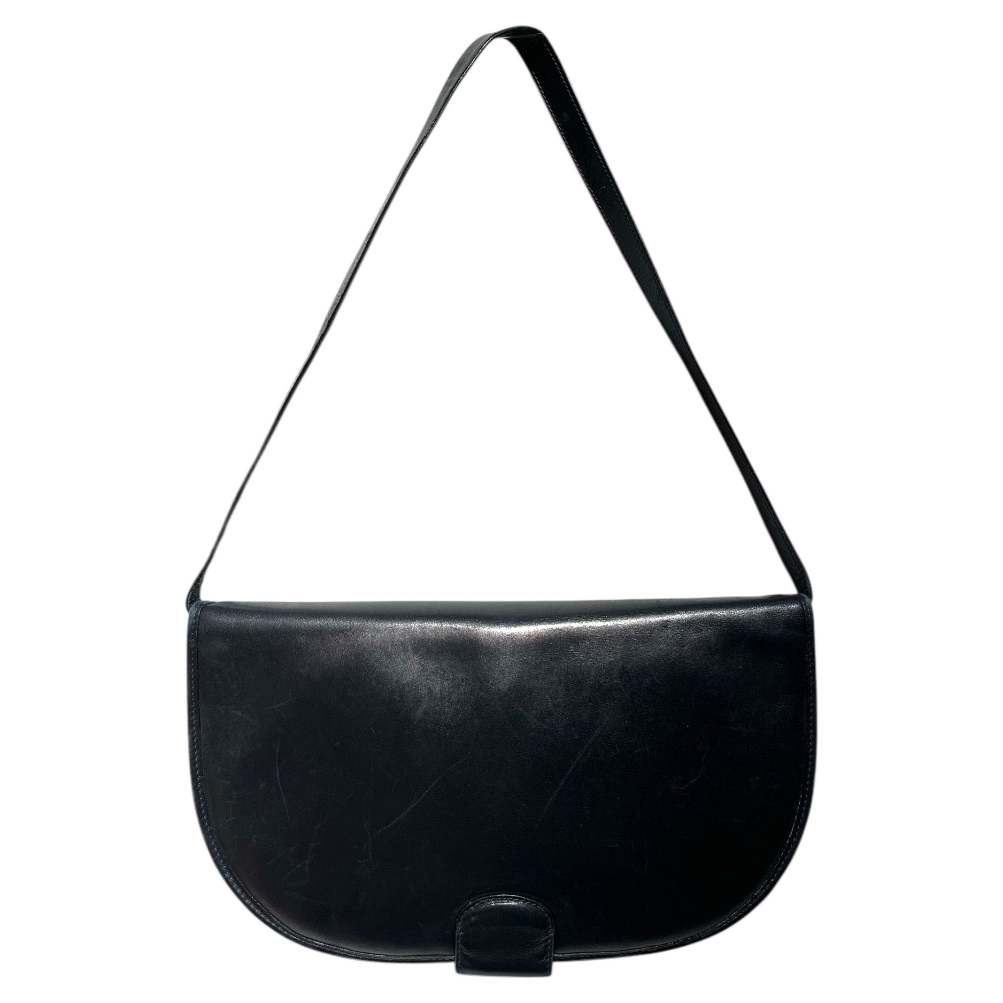 GUCCI/Hand Bag/Leather/BLK/1970S GUCCI view 2