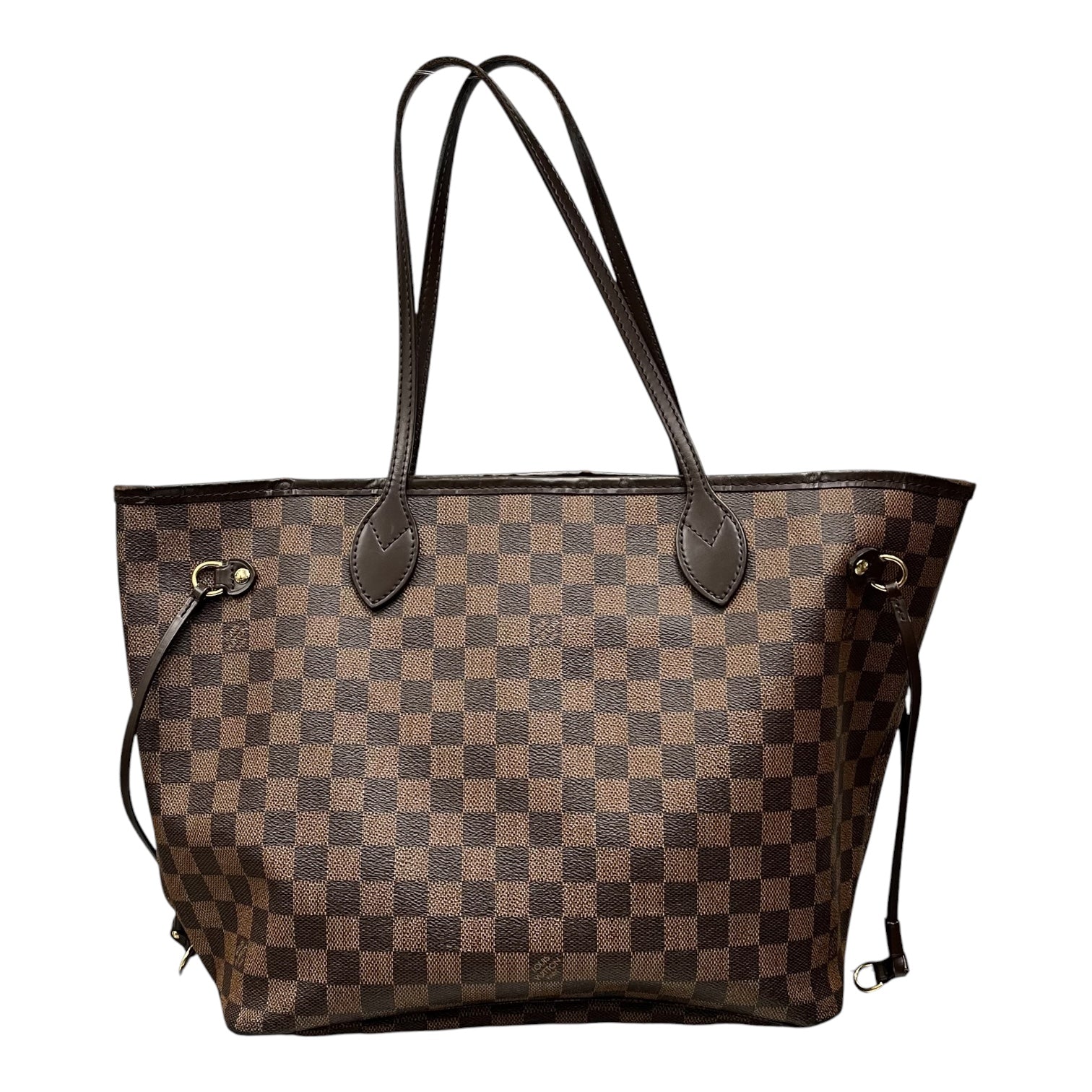 LOUIS VUITTON/Tote Bag/Plaid/Leather/BRW/MM DAMIER view 2