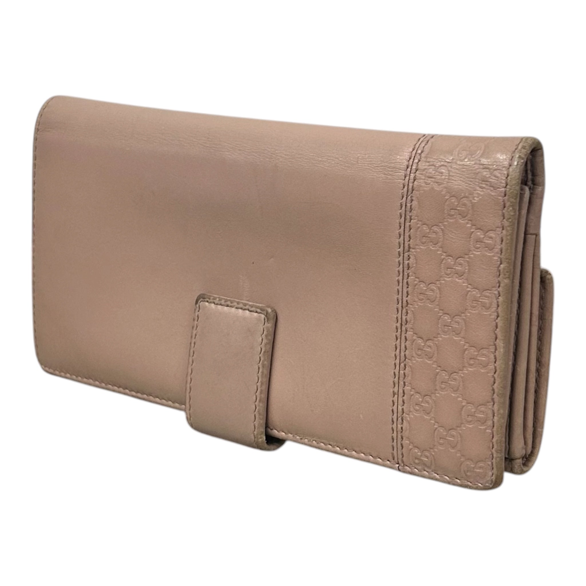 GUCCI/Bifold Wallet/Leather/PNK/L's/Continental view 1