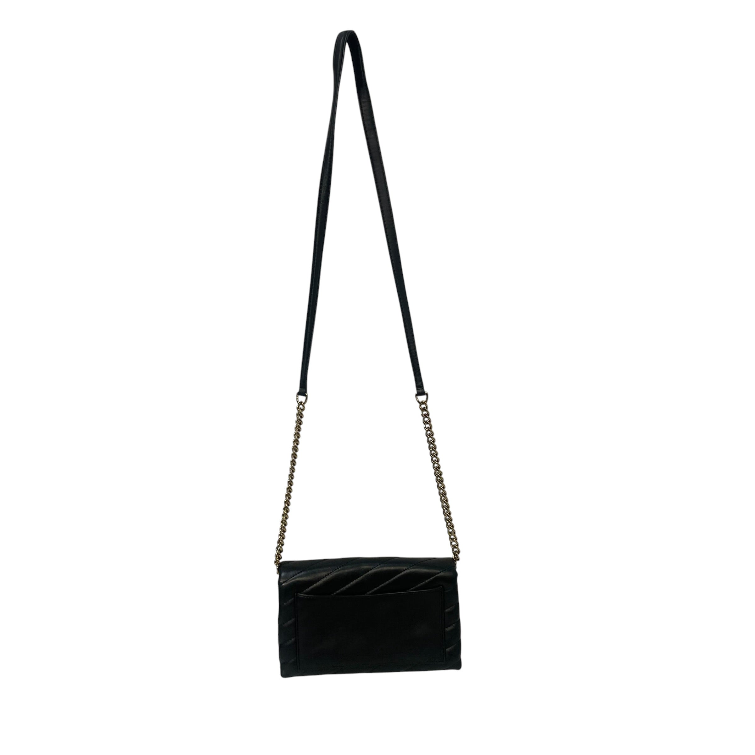 TORY BURCH/Cross Body Bag/Leather/BLK/kira chevron view 2