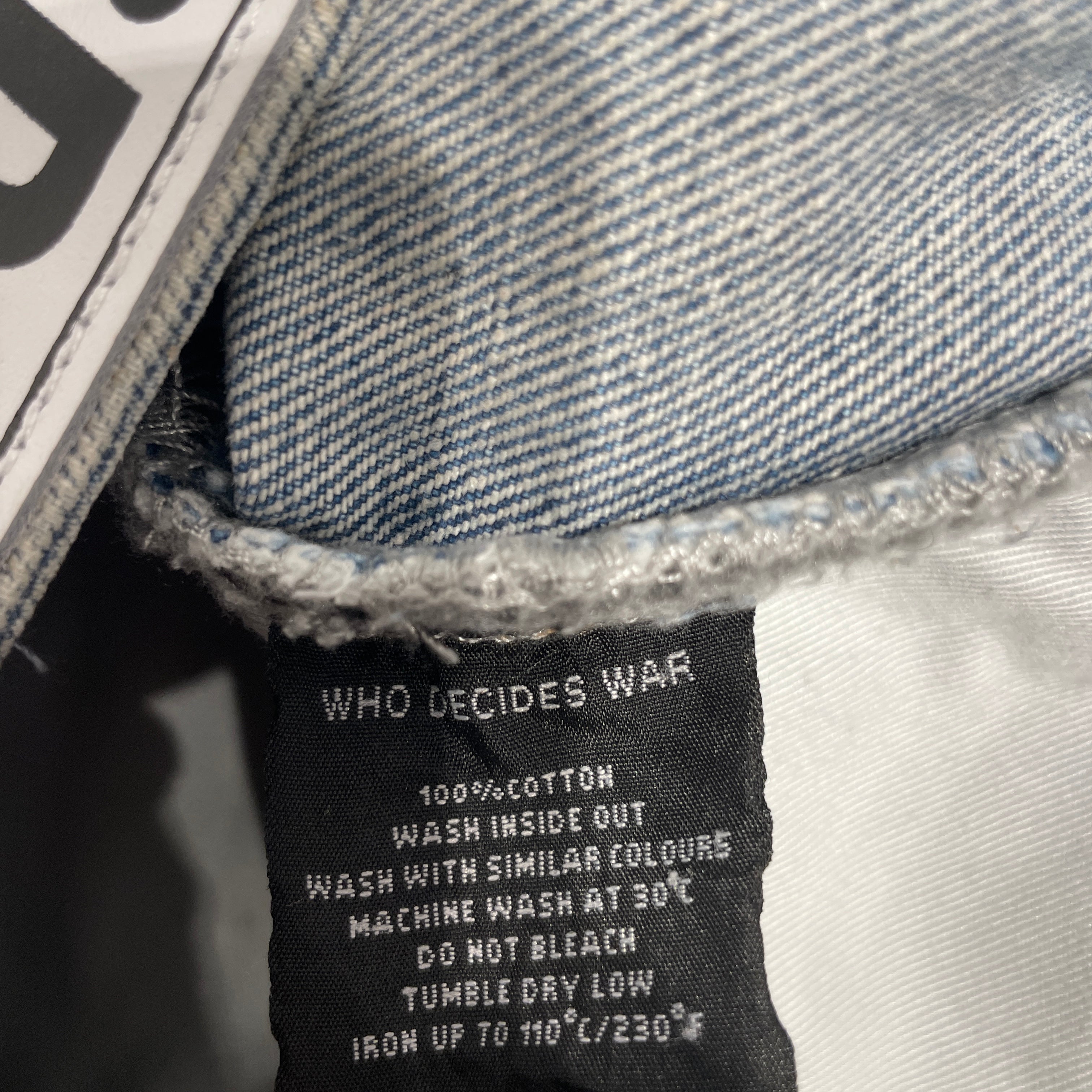 WHO DECIDES WAR/Bootcut Pants/36/Denim/IDG/All Over Print/sparkle view 3