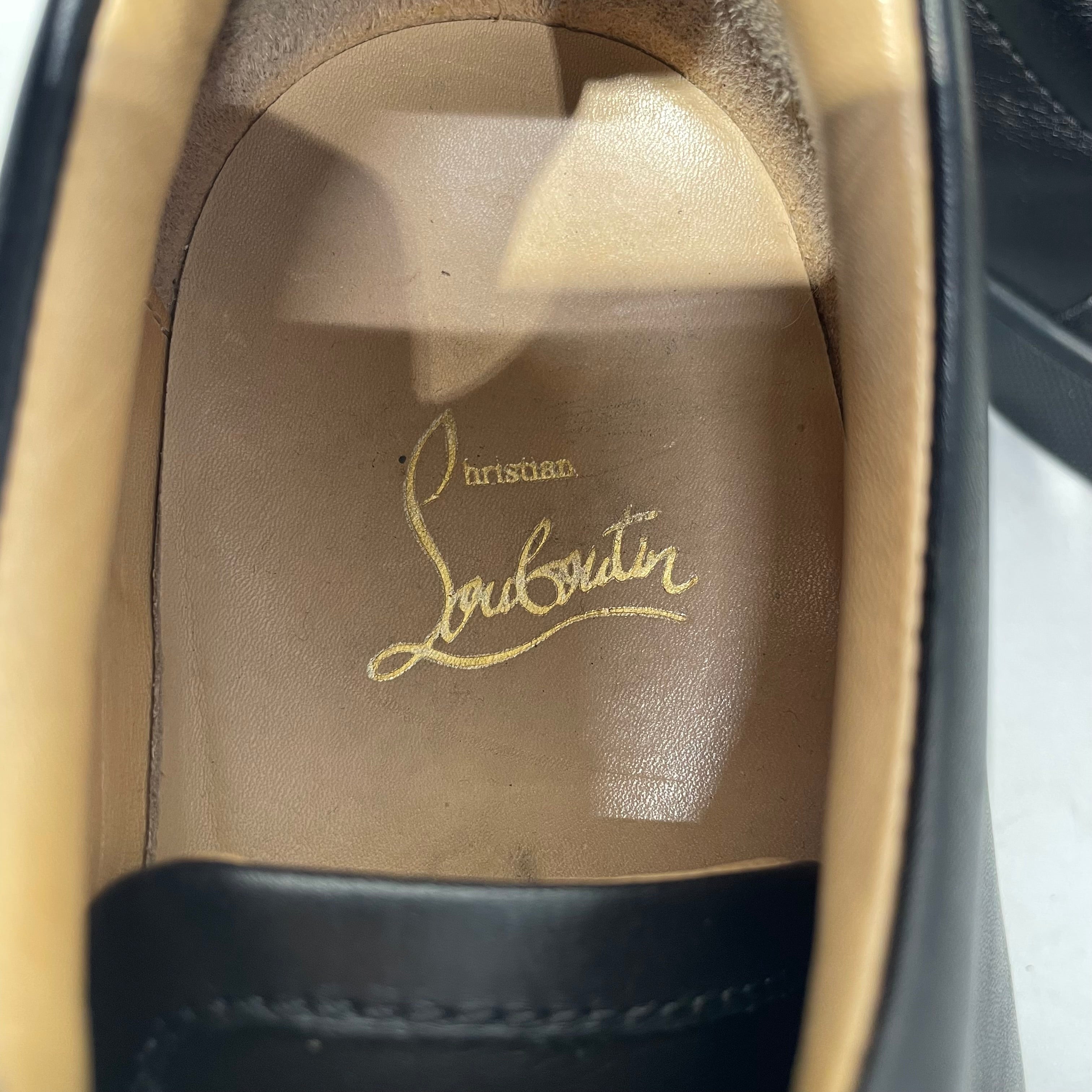 Christian Louboutin/Low-Sneakers/EU 40/Leather/BLK/ view 4