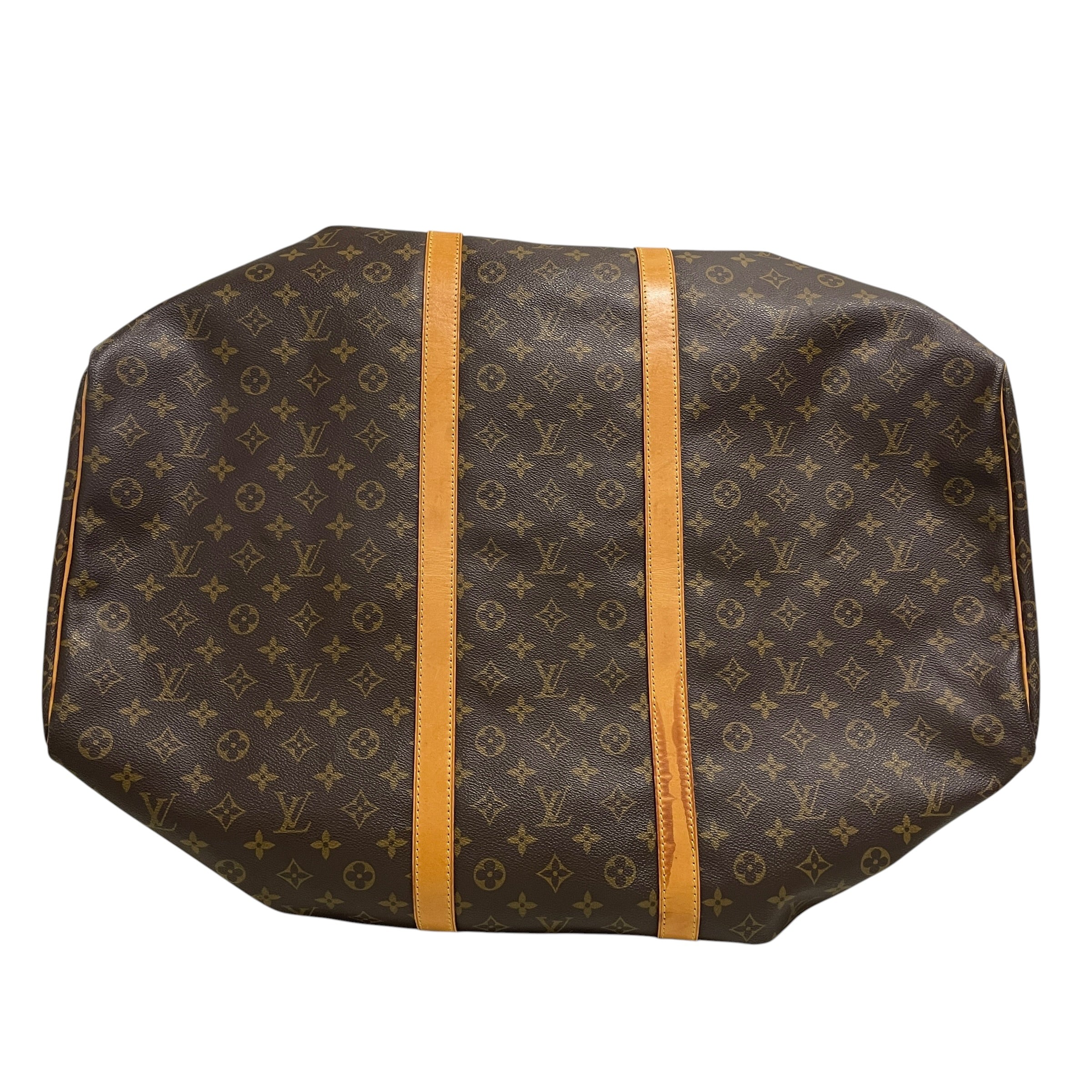 LOUIS VUITTON/Bag/Monogram/Leather/BRW/KEEPALL DUFFLE view 4