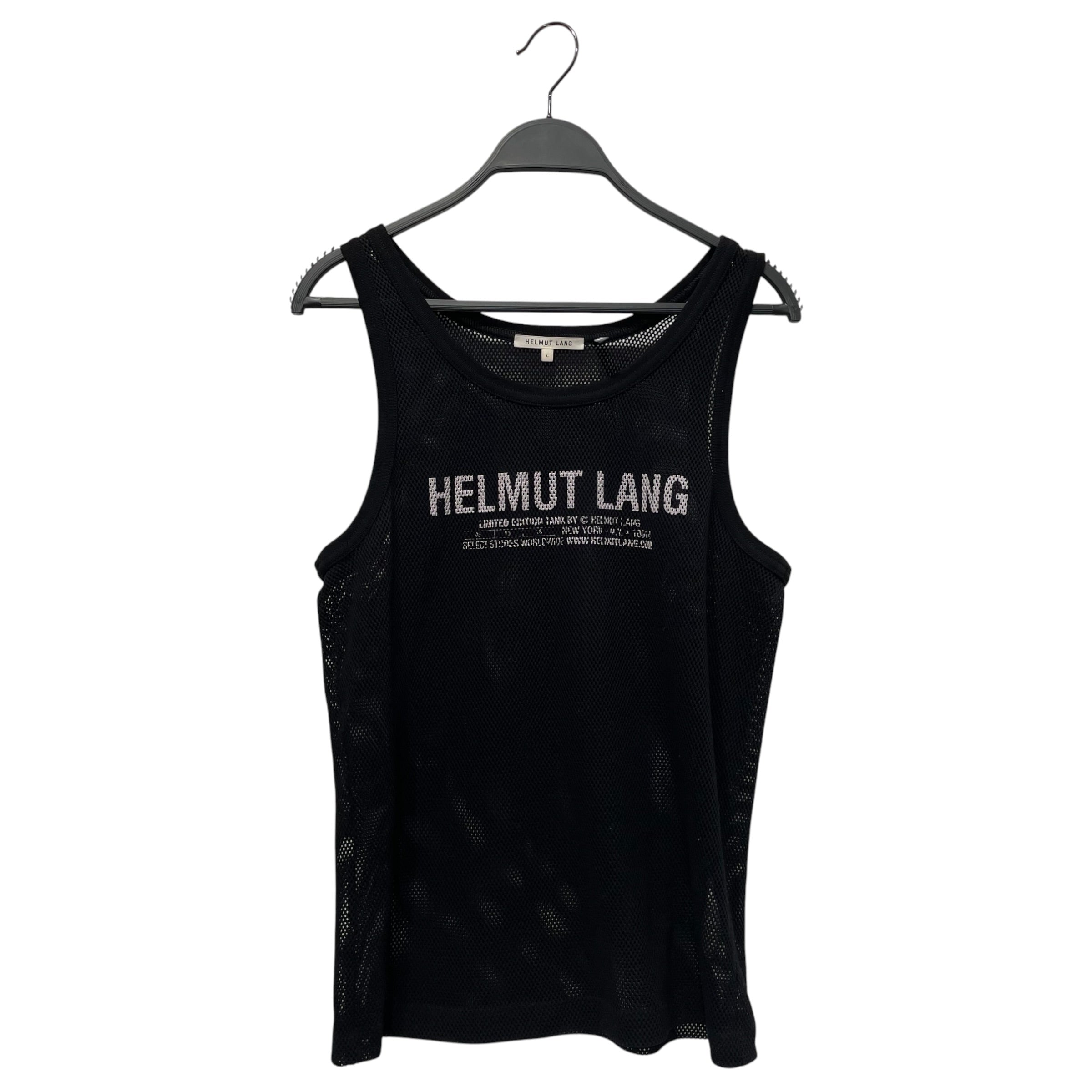 Helmut Lang/T-Shirt/L/Cotton/BLK/MESH TANK view 1