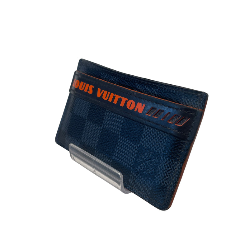 LOUIS VUITTON/Wallet/Monogram/Leather/GRY/COBALT