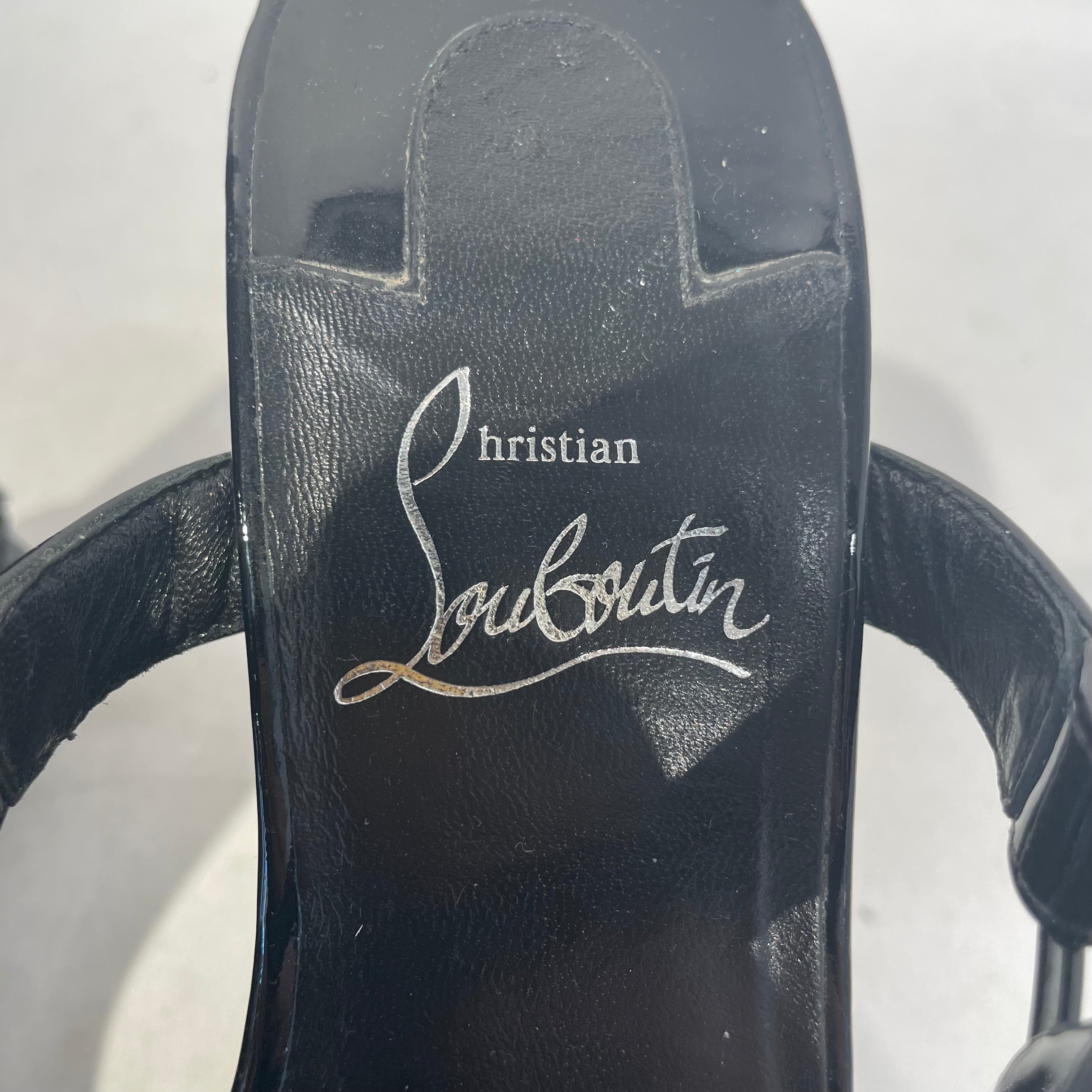 Christian Louboutin/Heels/EU 37/Nylon/BLK/ view 4
