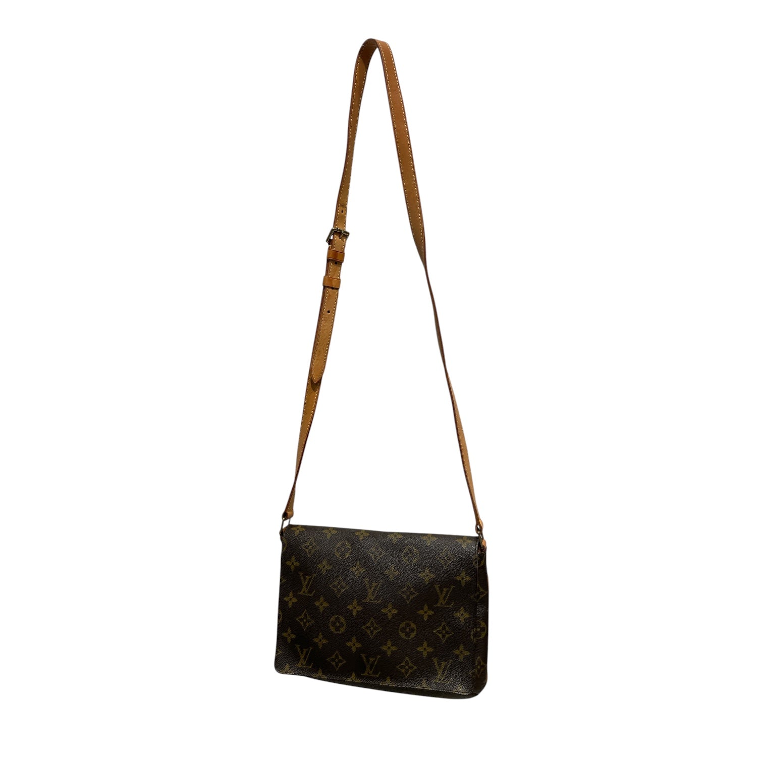 LOUIS VUITTON/Cross Body Bag/Monogram/Cotton/BRW/MUSSETTE TANGO view 1