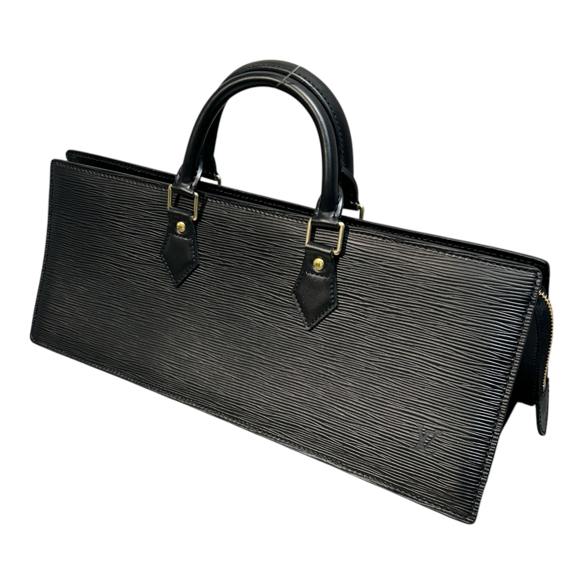 LOUIS VUITTON/Hand Bag/Leather/BLK/SAC TRIANGLE BAG view 6