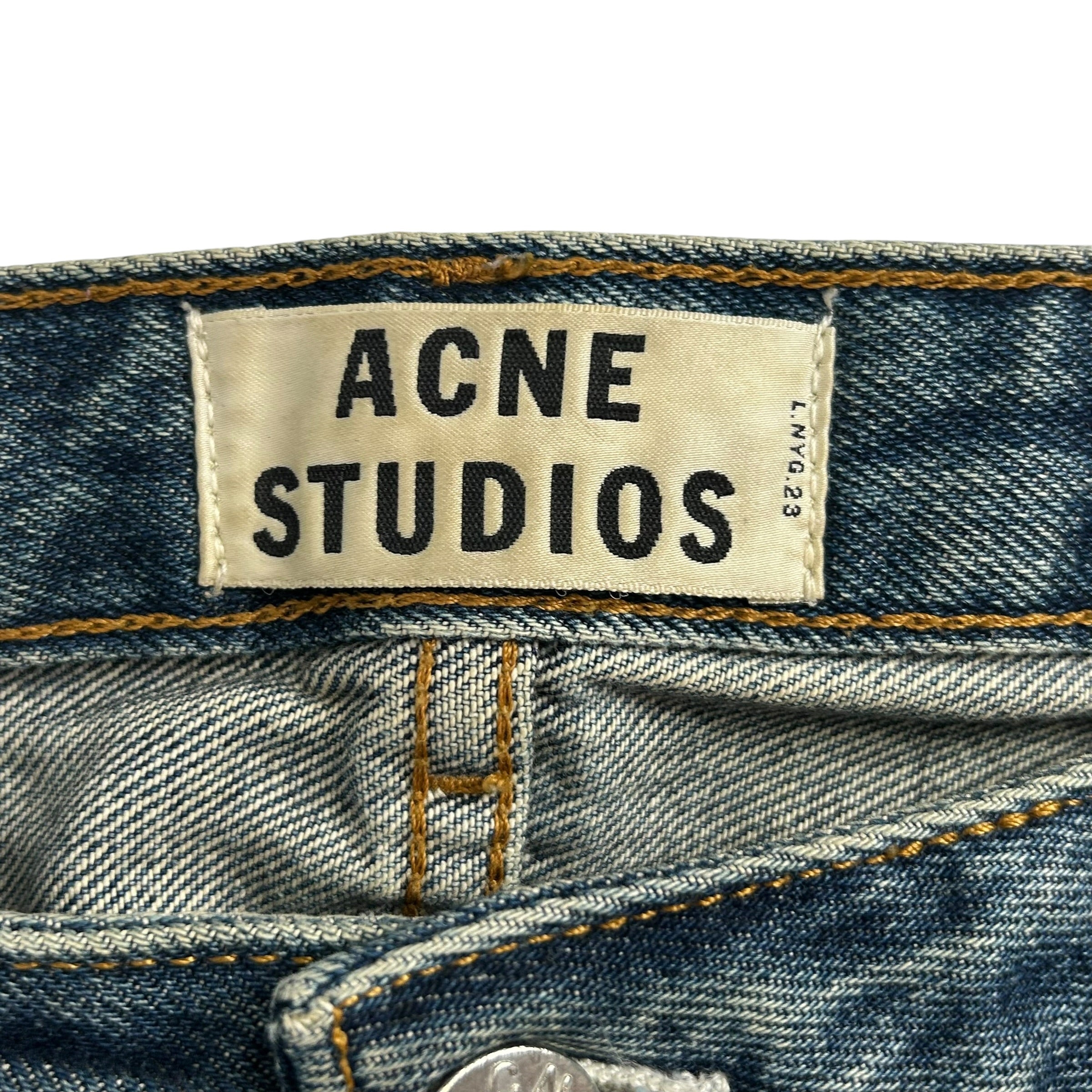 Acne Studios/Straight Pants/38/Denim/BLU/FADED WASH view 3