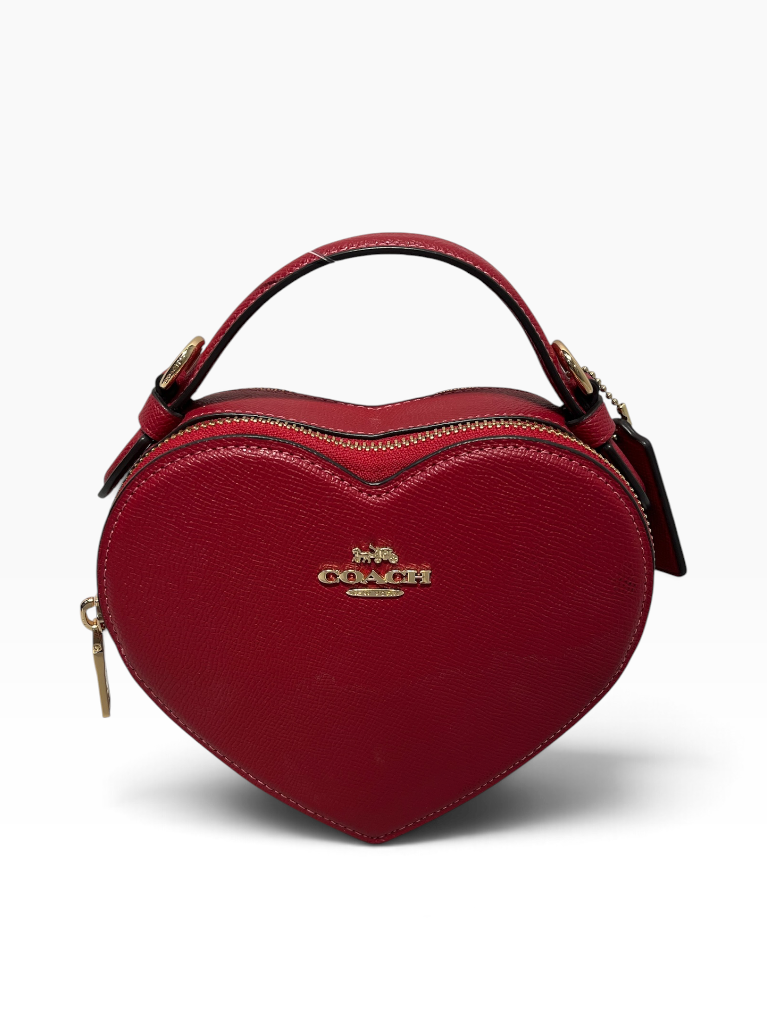 COACH/Cross Body Bag/Leather/RED/Heart Bag view 1