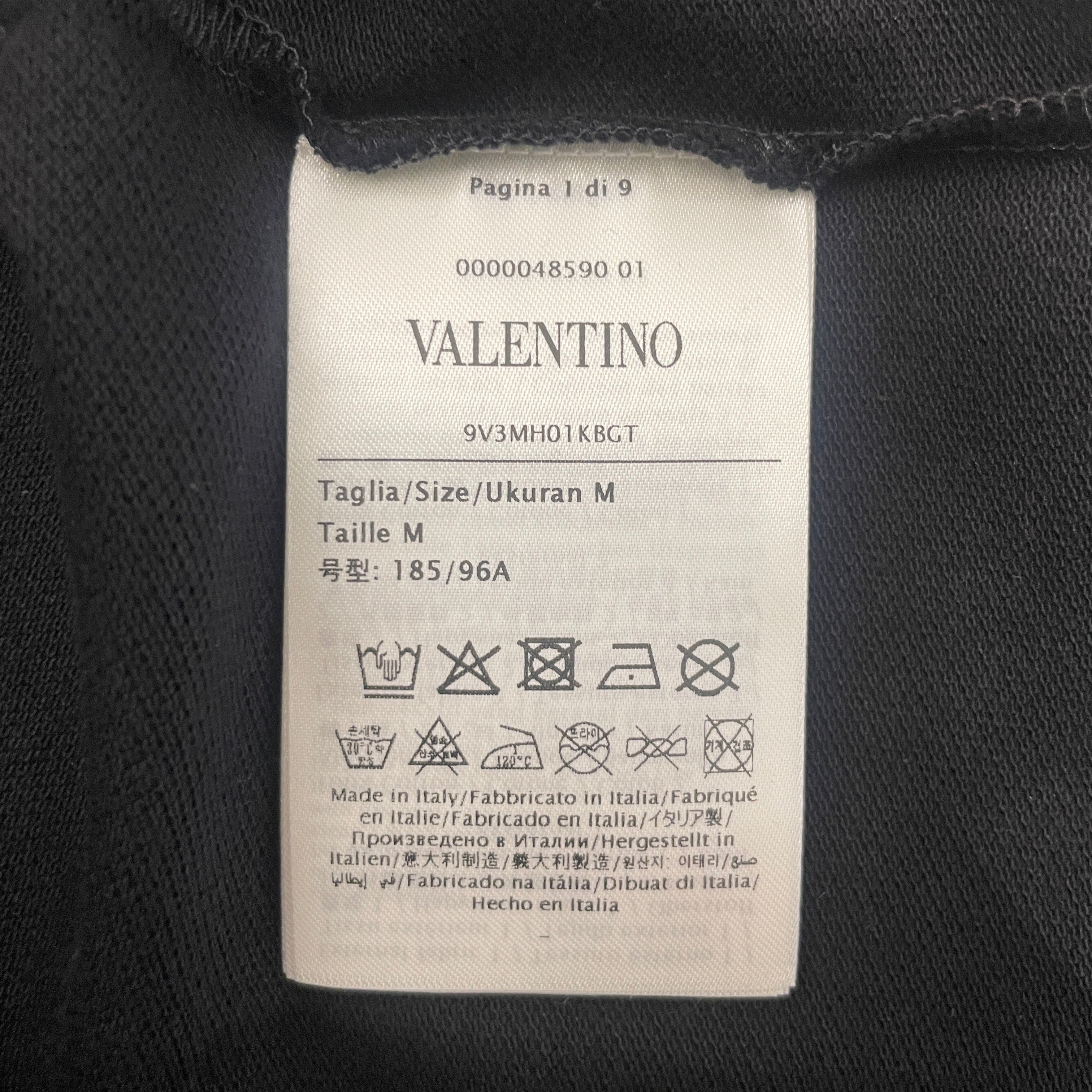 VALENTINO GARAVANI/Polo Shirt/M/Cotton/BLK/ view 4