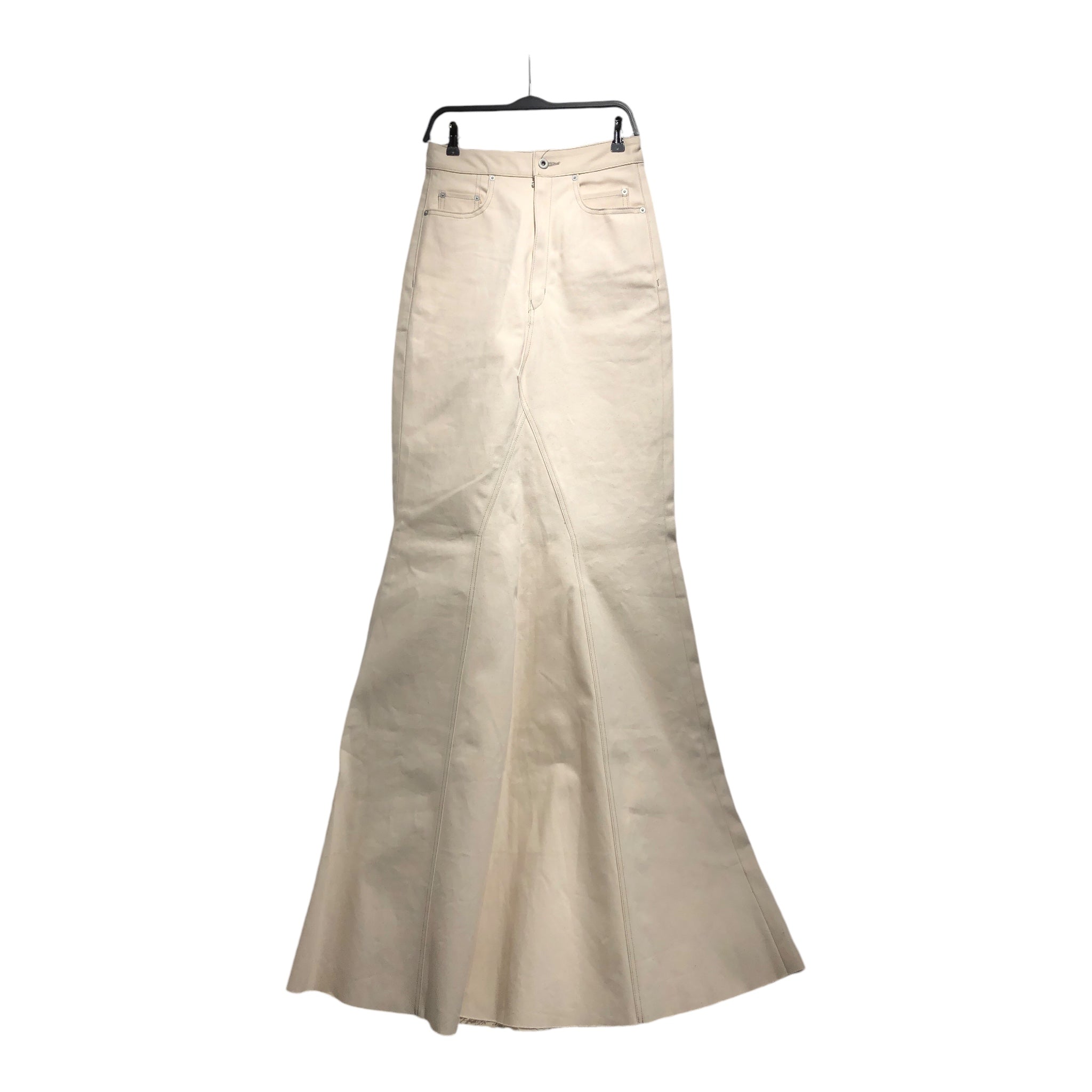 RICK OWENS DRKSHDW/Bottoms/28/Cotton/CRM/GODET SKIRT NATURAL view 1
