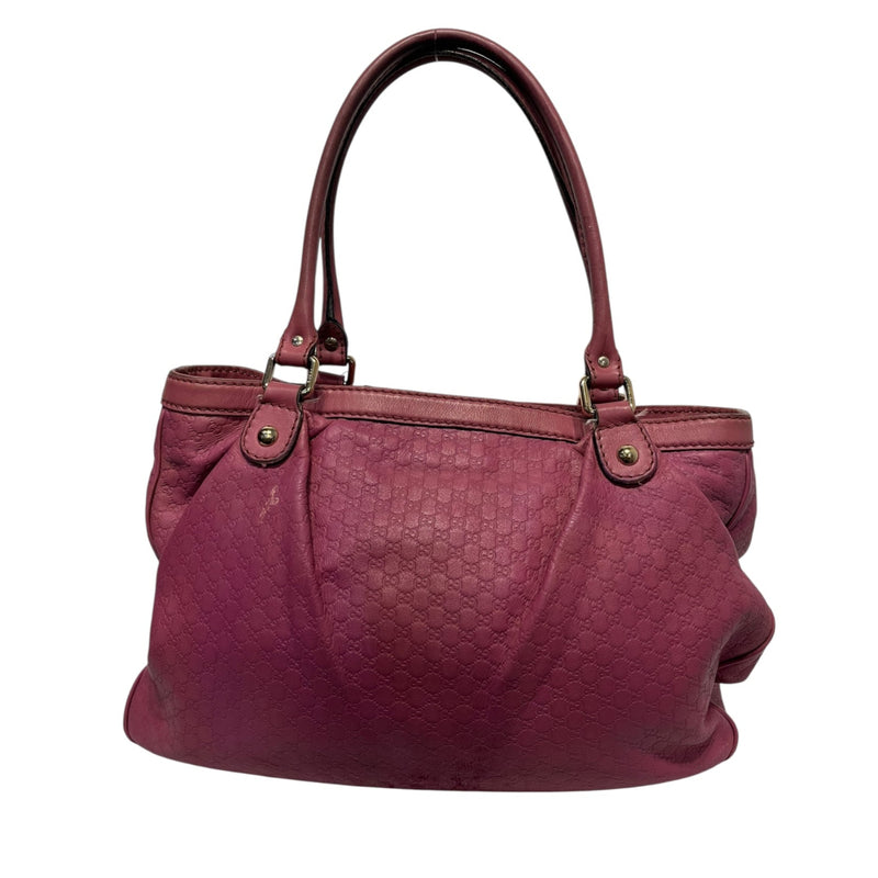 GUCCI/Tote Bag/L/Leather/PNK/guccisima logo charm