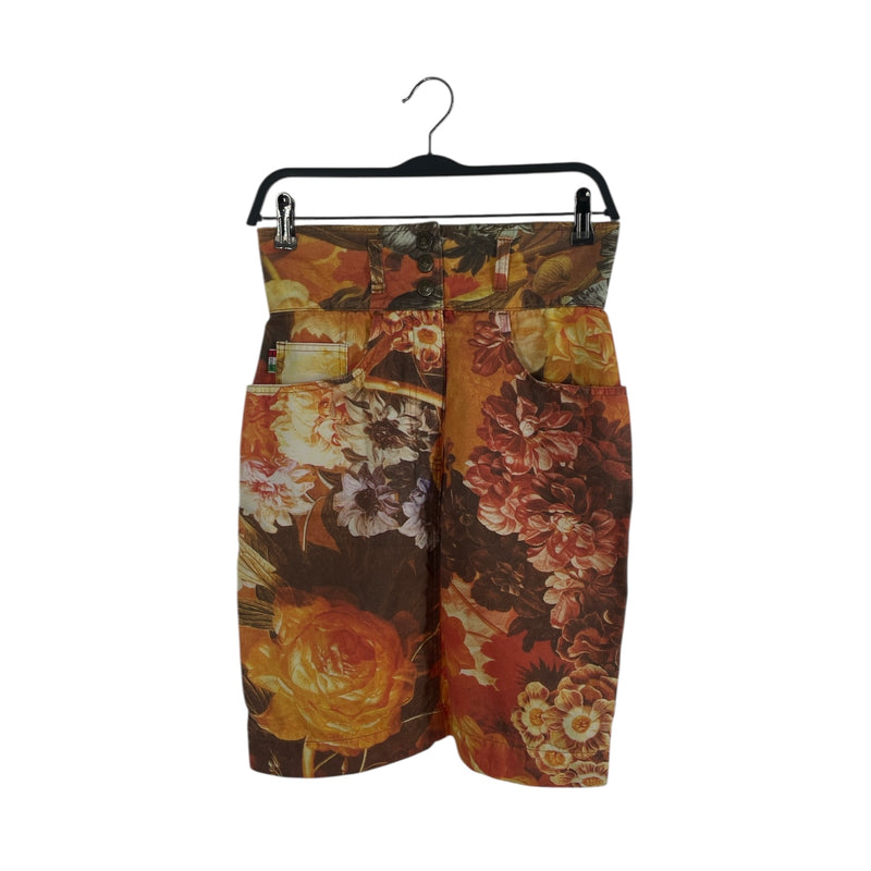 MOSCHINO/Skirt/44/Floral Pattern/Cotton/ORN/FLOWER DRESS