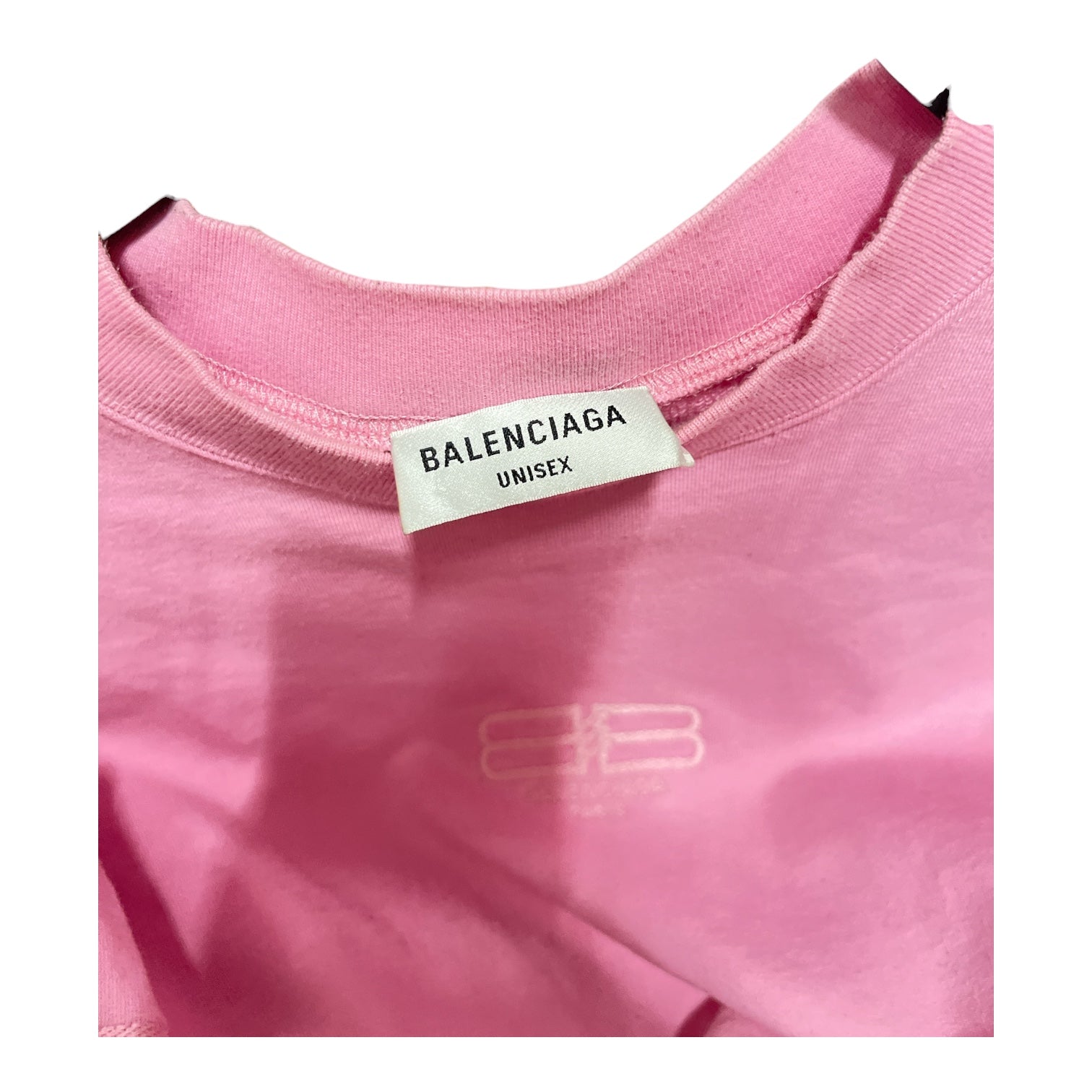 BALENCIAGA/Sweatshirt/4/Cotton/PNK/bb logo embroidered view 3