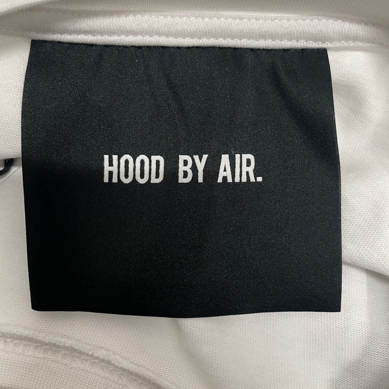 HOOD BY AIR./T-Shirt/L/Cotton/WHT/hba puff chest logo