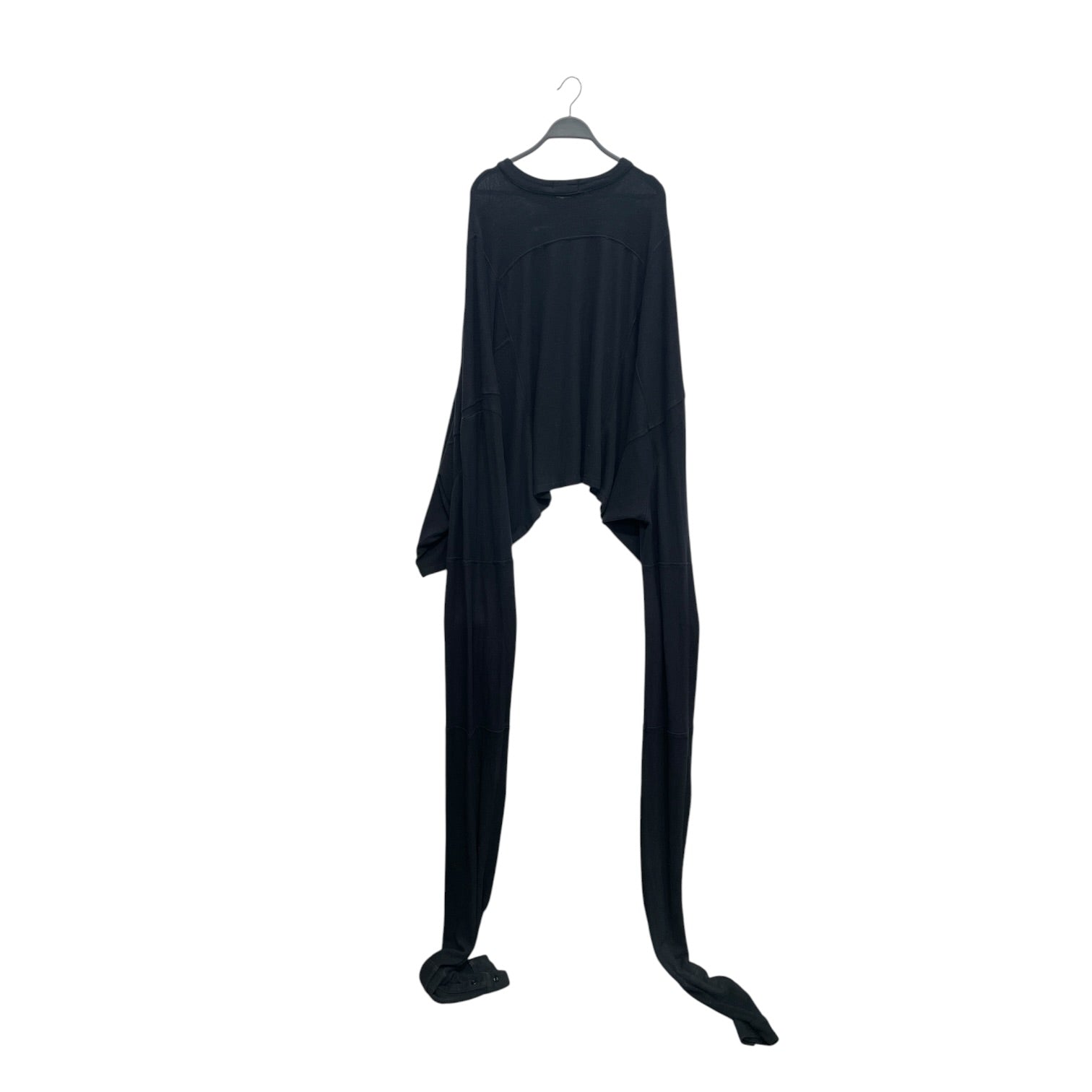 LOU BADGER/Cardigan/Cotton/BLK/EXTREMELY LONG ARMS view 2