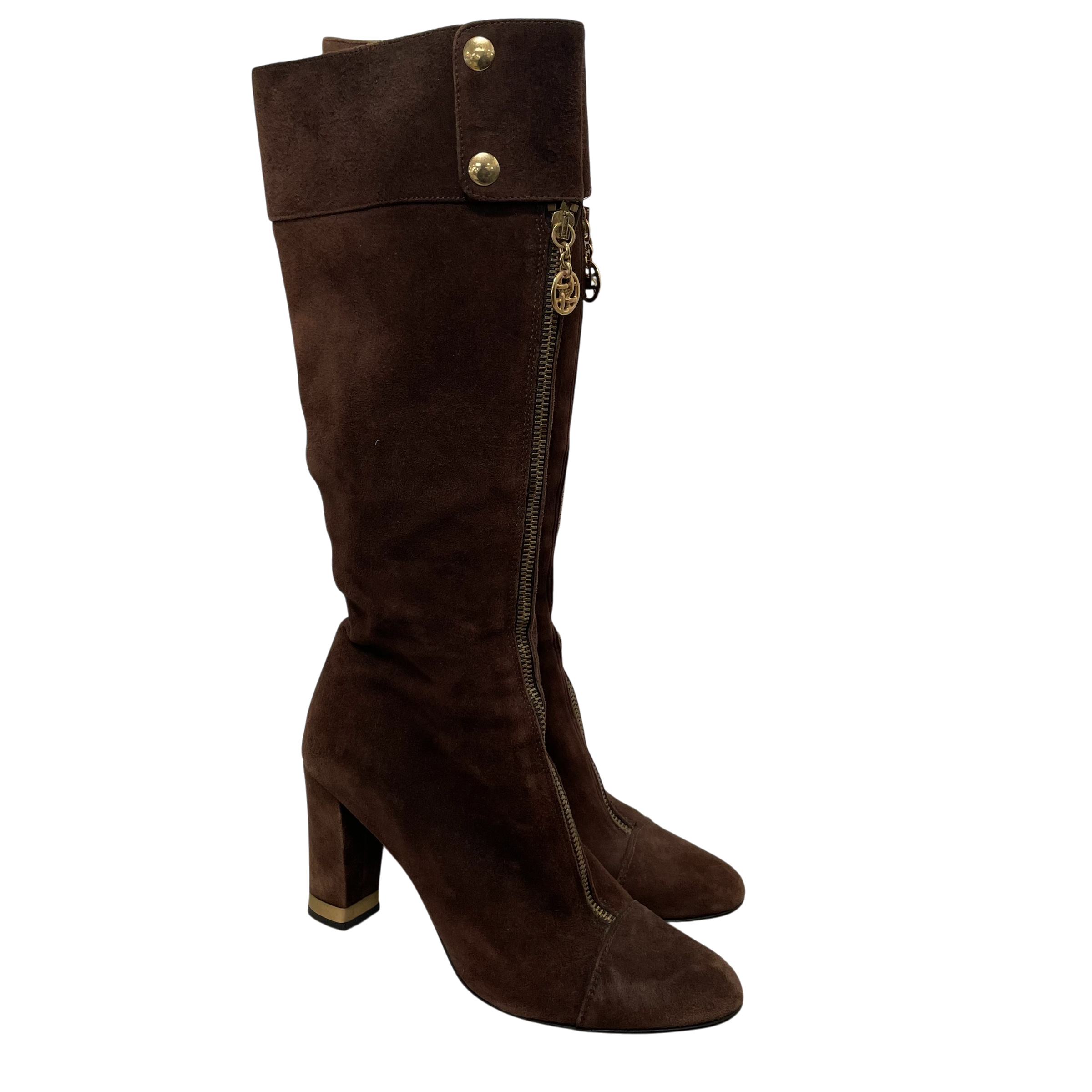 BELLOFATTO/Long Boots/US 9.5/Suede/BRW/ view 1