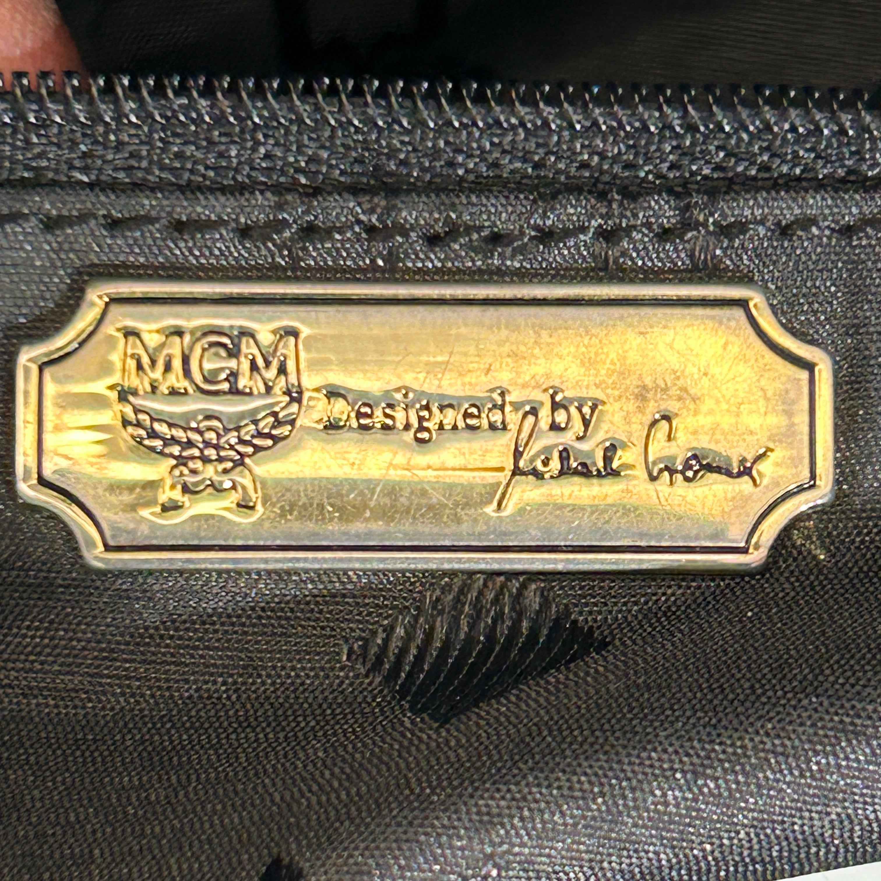 MCM/Bag/Leather/BLK/Studded Snap Shoulder Bag view 3