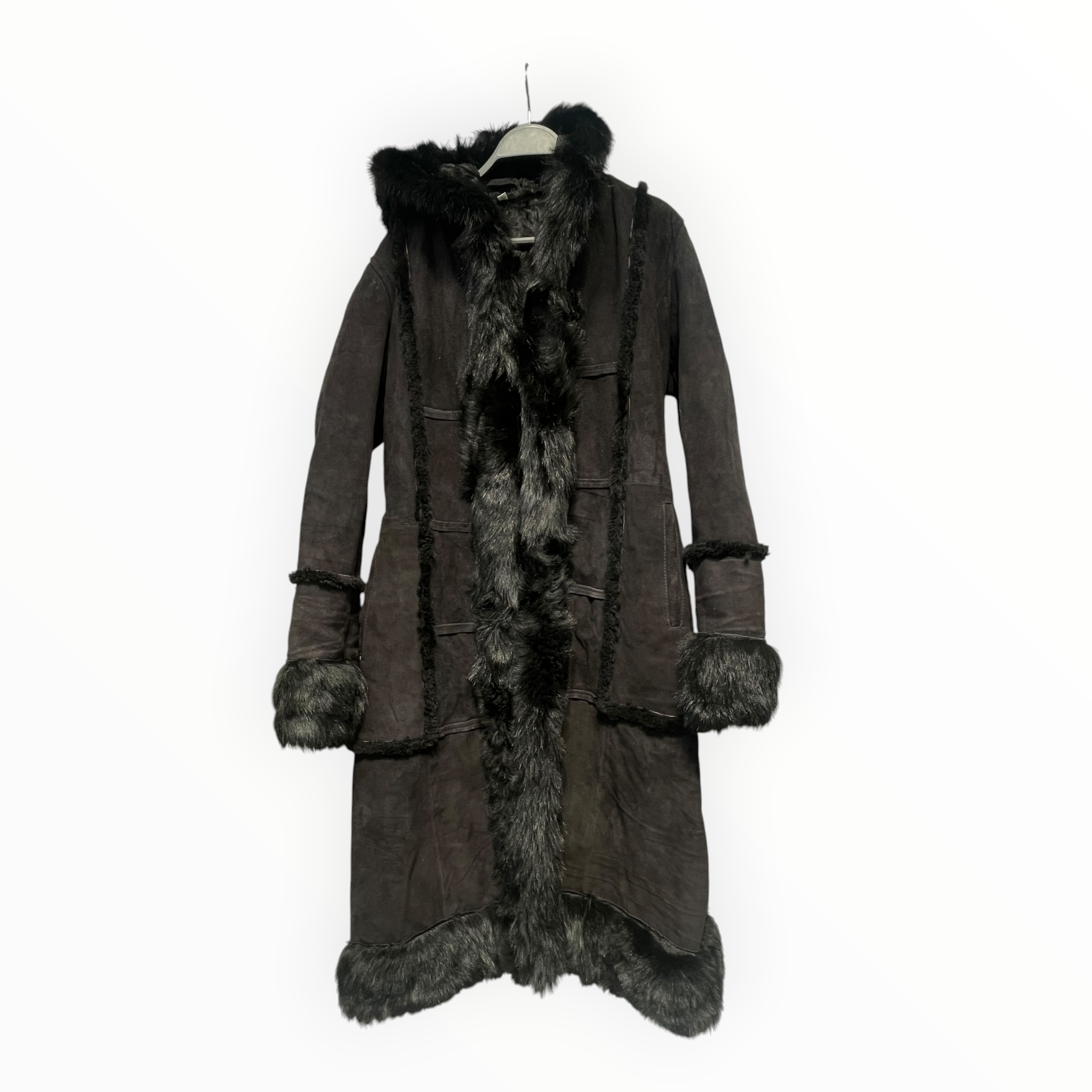 Vintage/Leather Jkt/S/Leather/BLK/HOODED SHEARLING PENNYLANE view 1