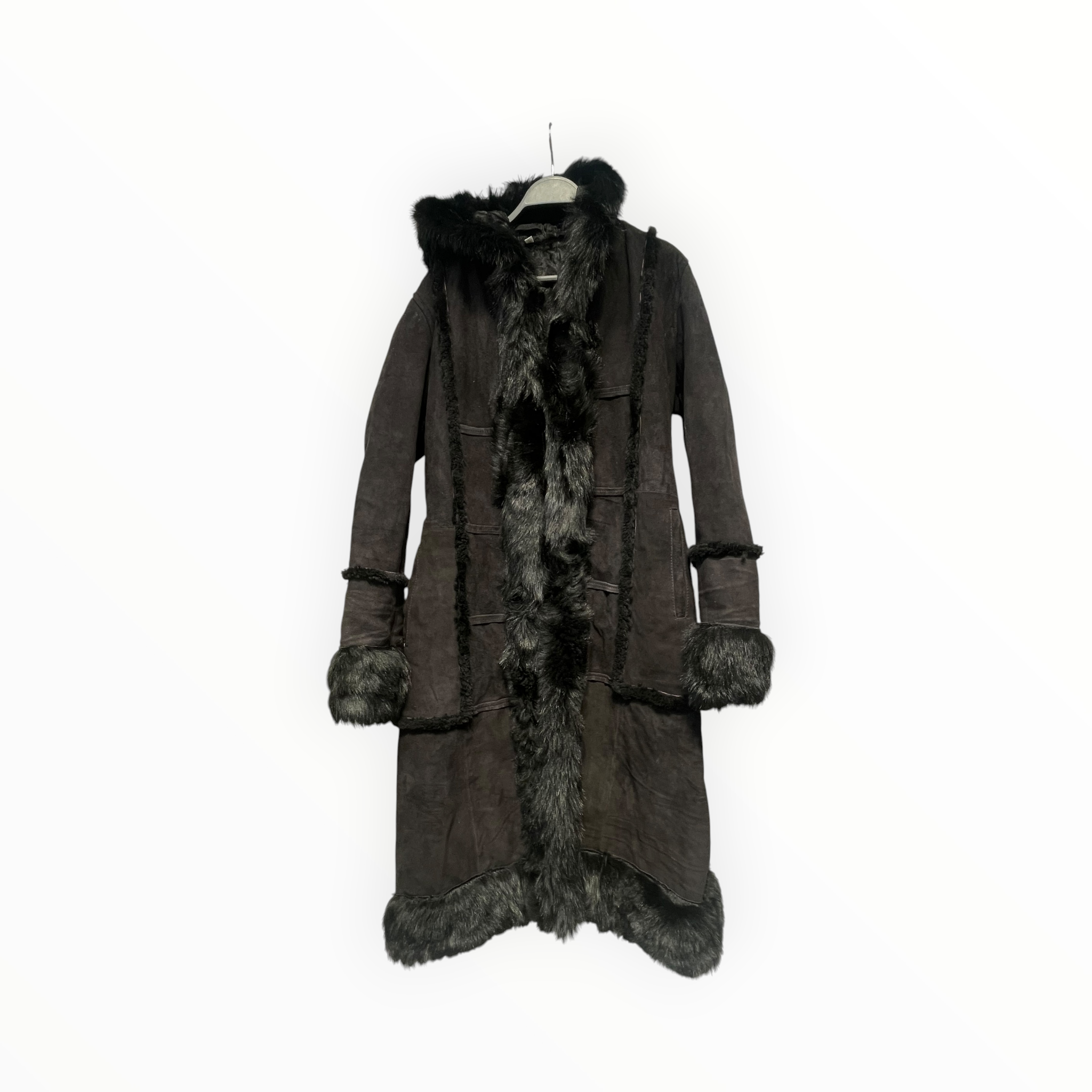 Vintage/Leather Jkt/S/Leather/BLK/HOODED SHEARLING PENNYLANE view 1