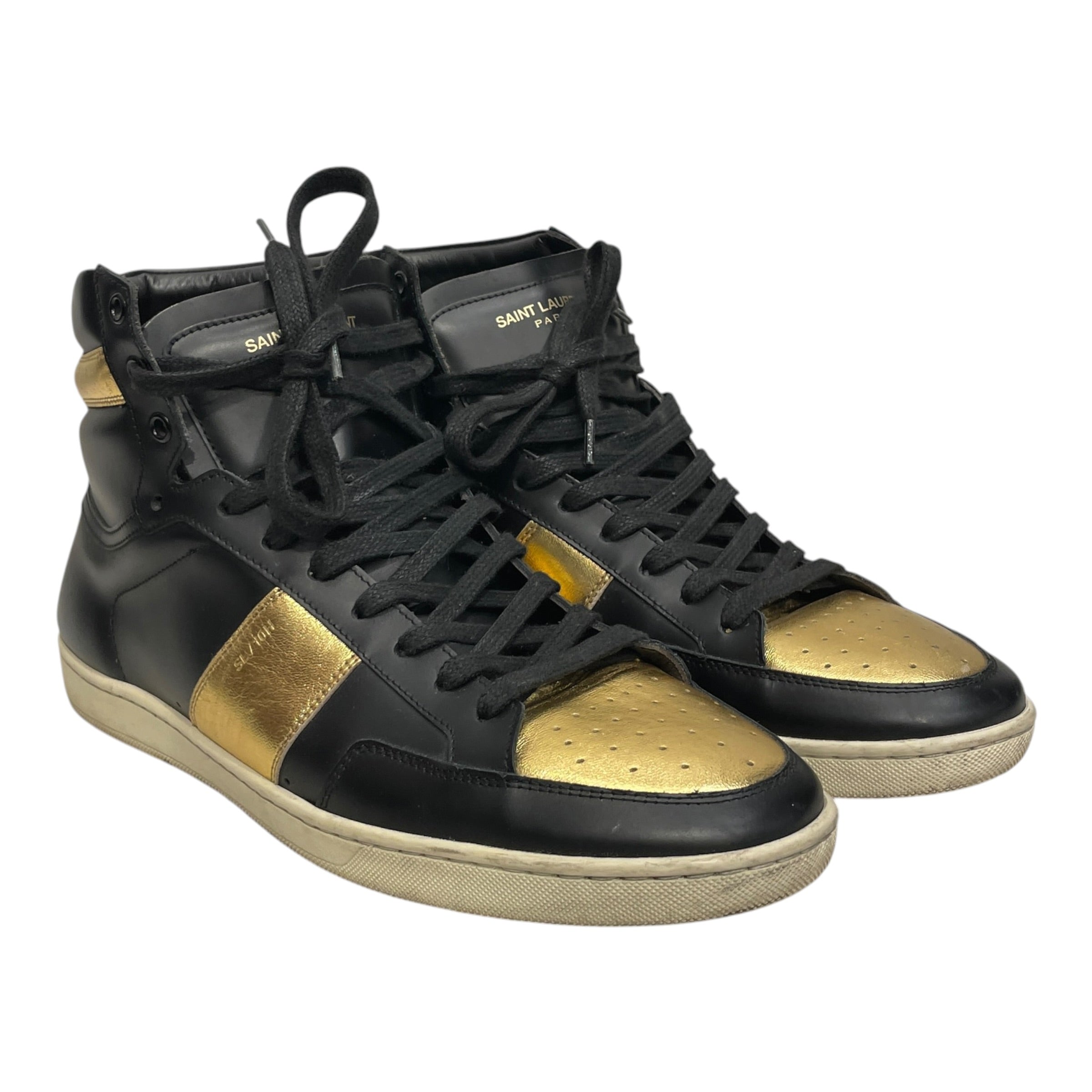 SAINT LAURENT/Hi-Sneakers/EU 43/Polyester/BLK/SL-10H GLD/BLK view 1