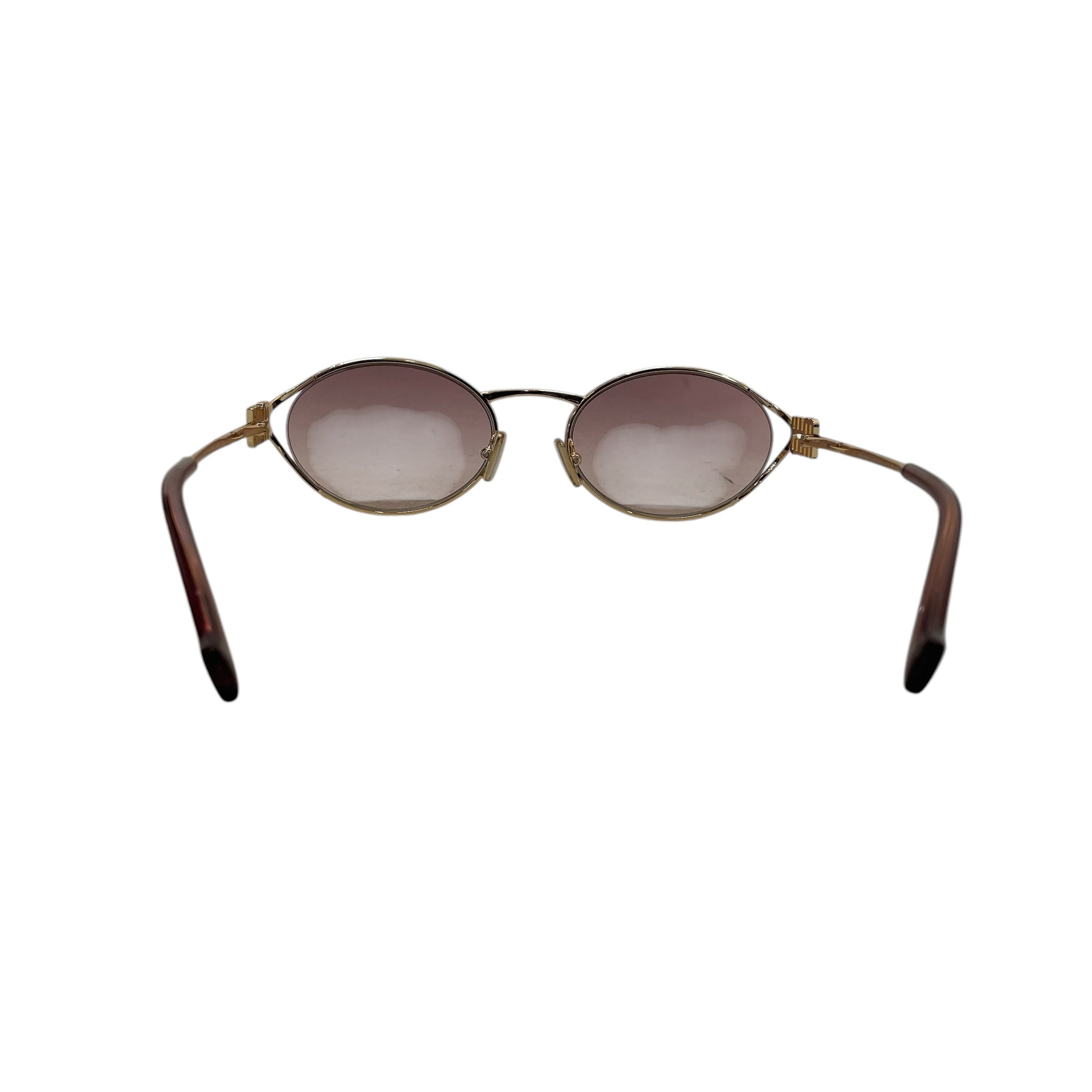 MIU MIU/Sunglasses/Titanium/GLD/L's/MU S2YS PINK LENSE view 6