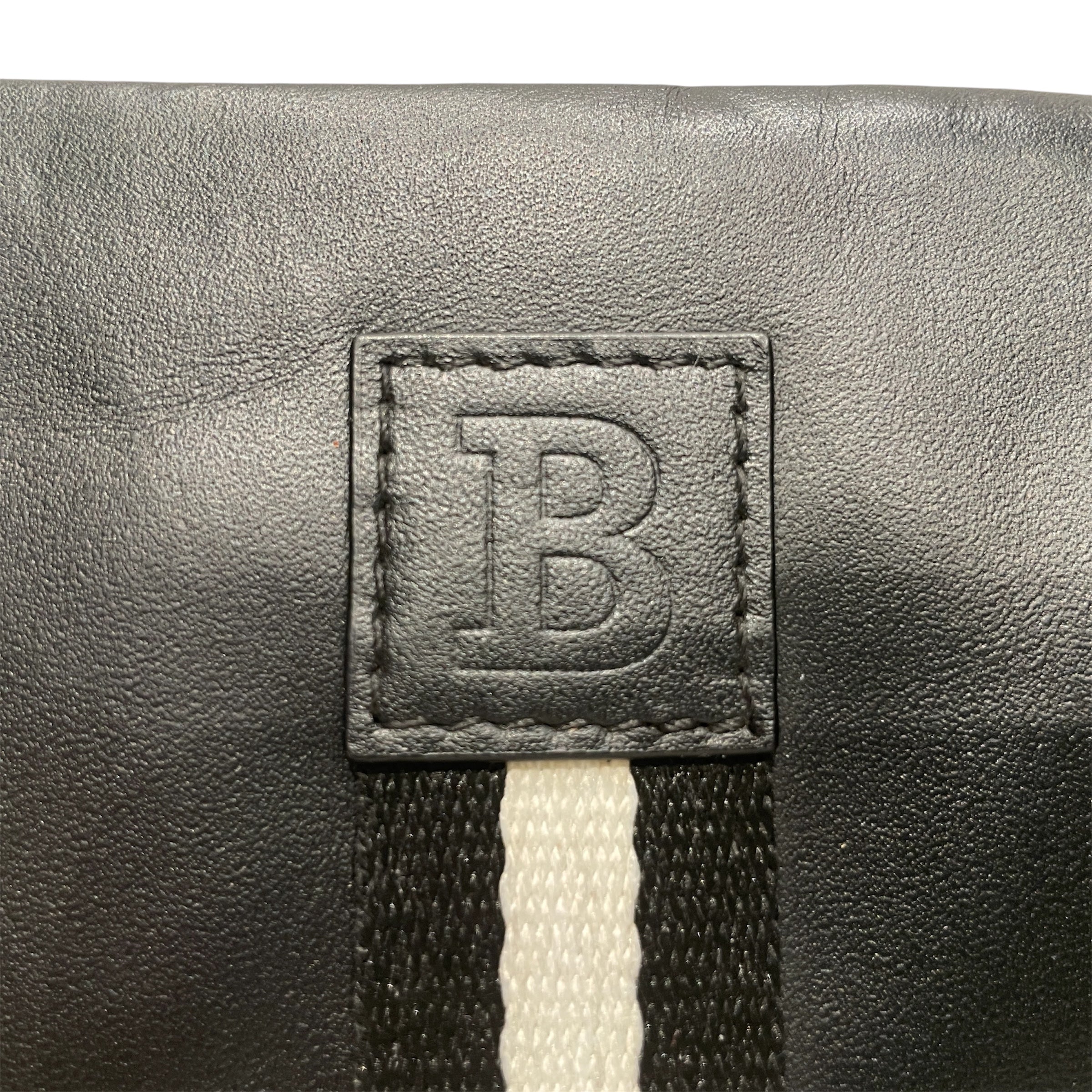 BALLY/Pouch/Leather/BLK/ZIP POUCH WOVEN STRIPE view 3