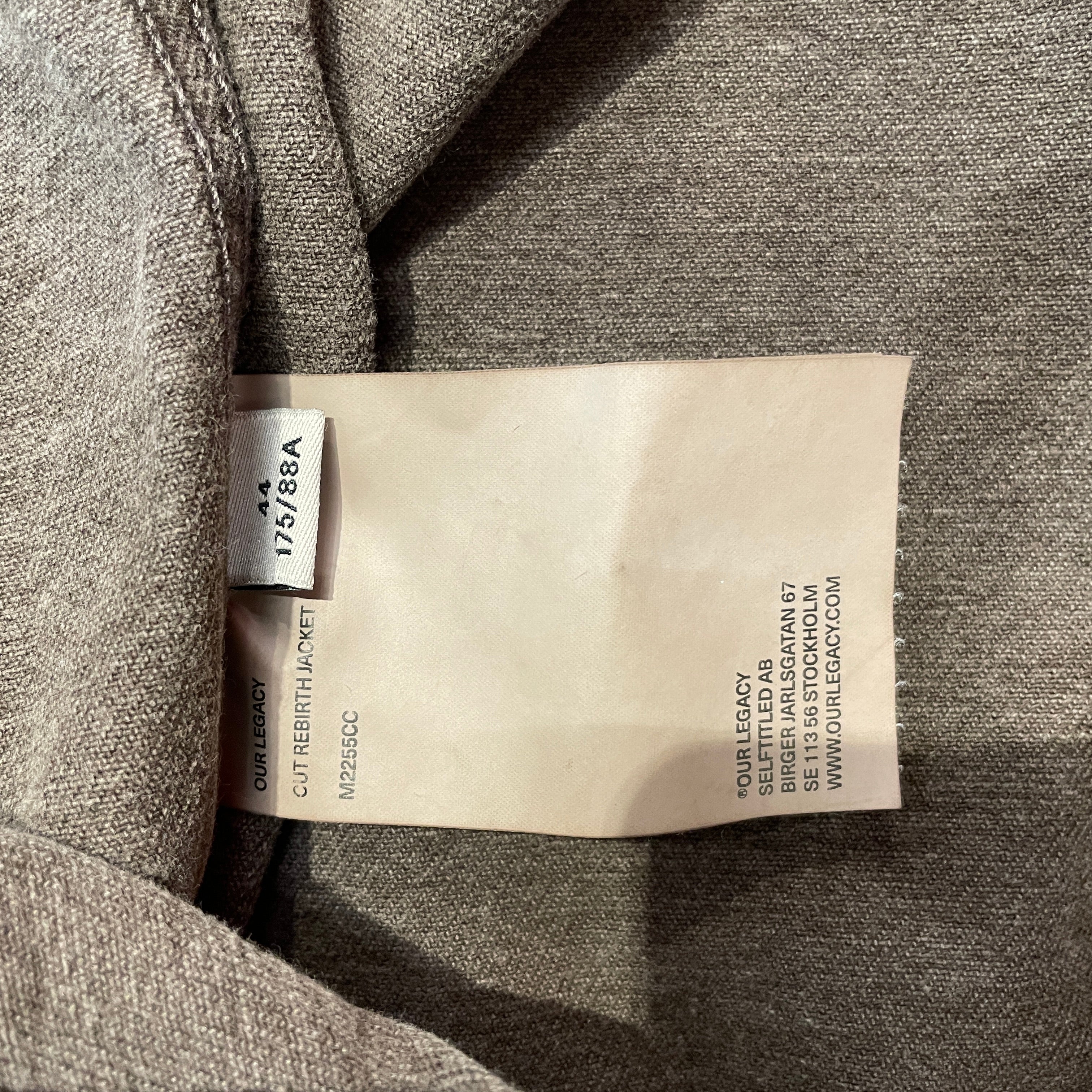 OUR LEGACY /Jacket/S/Cotton/GRY/OUR LEGACY CUT REBIRTH JACKET view 3