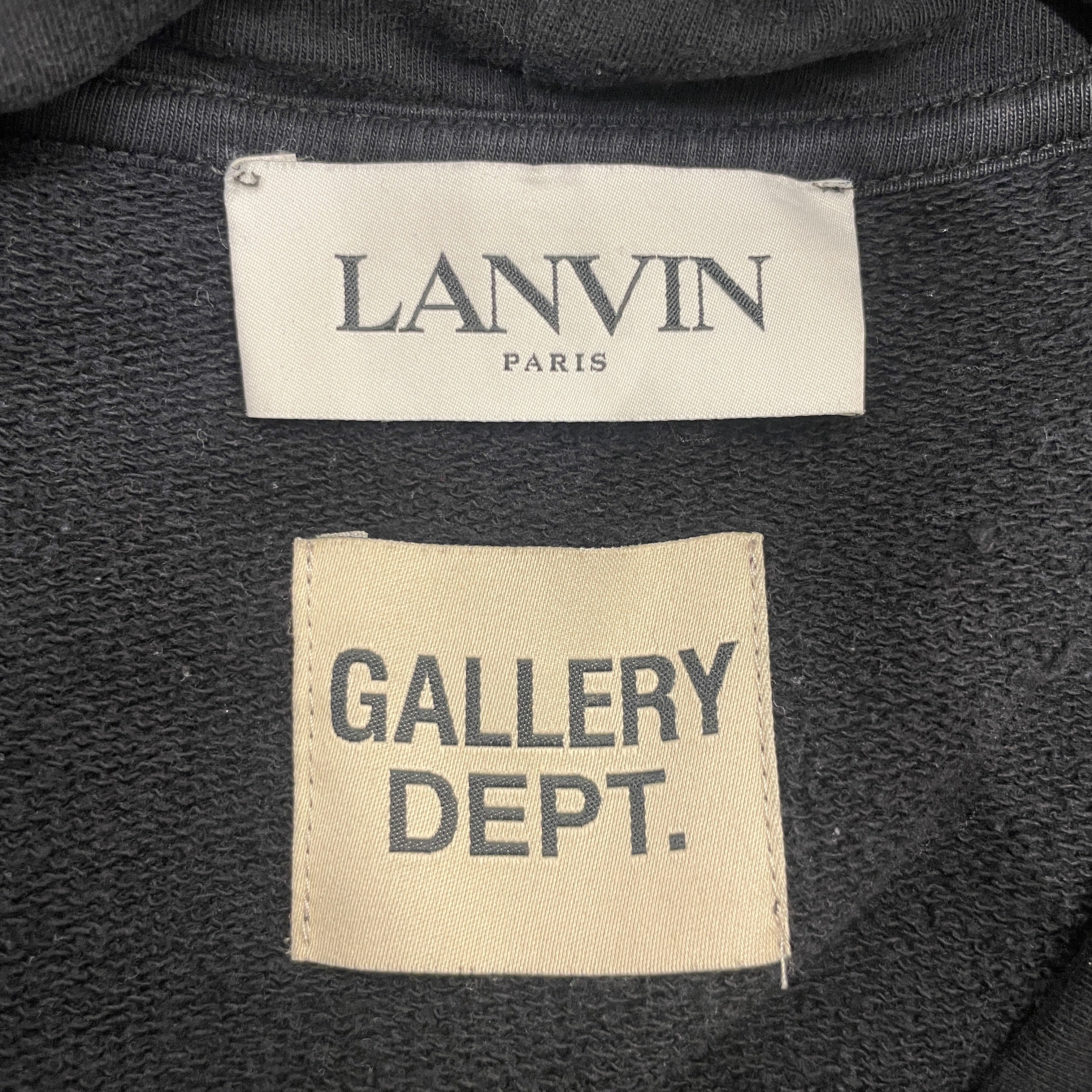 LANVIN/Hoodie/Cotton/BLK/ view 3