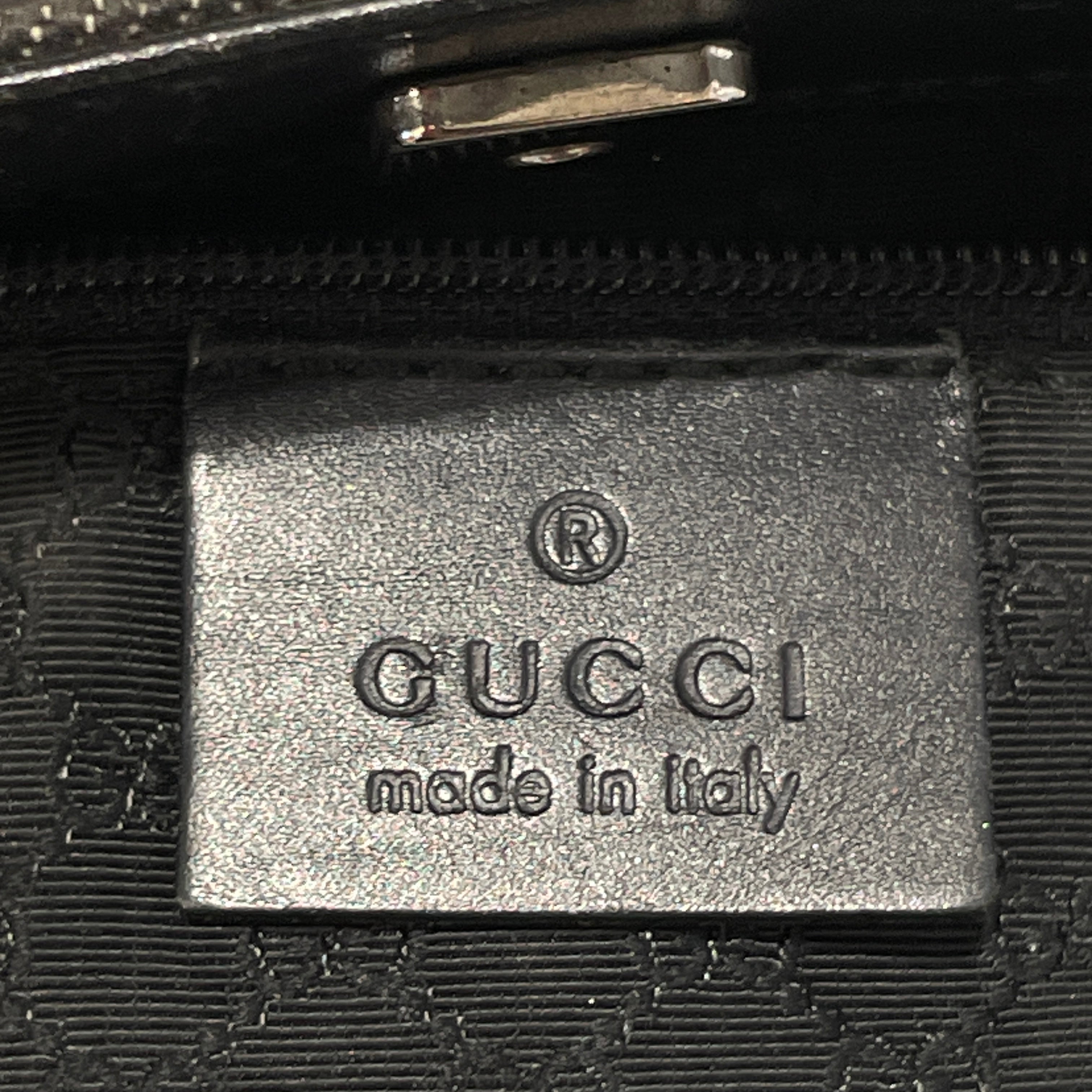 GUCCI/Tote Bag/Cotton/BLK/Stripped Canvas Tote view 5