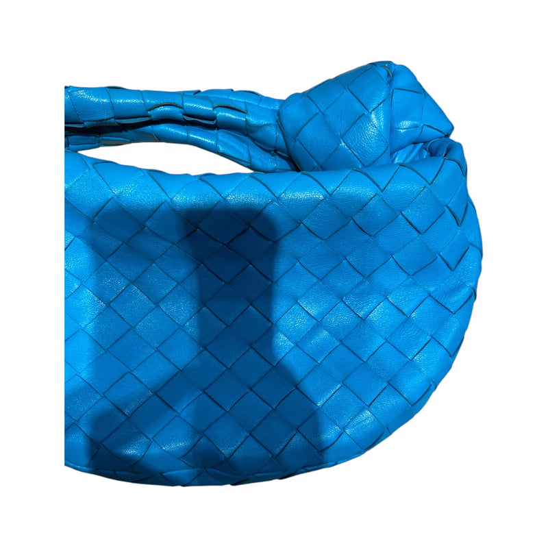 BOTTEGA VENETA/Hand Bag/XS/Leather/BLU/INTERECCIATO MINI BAG