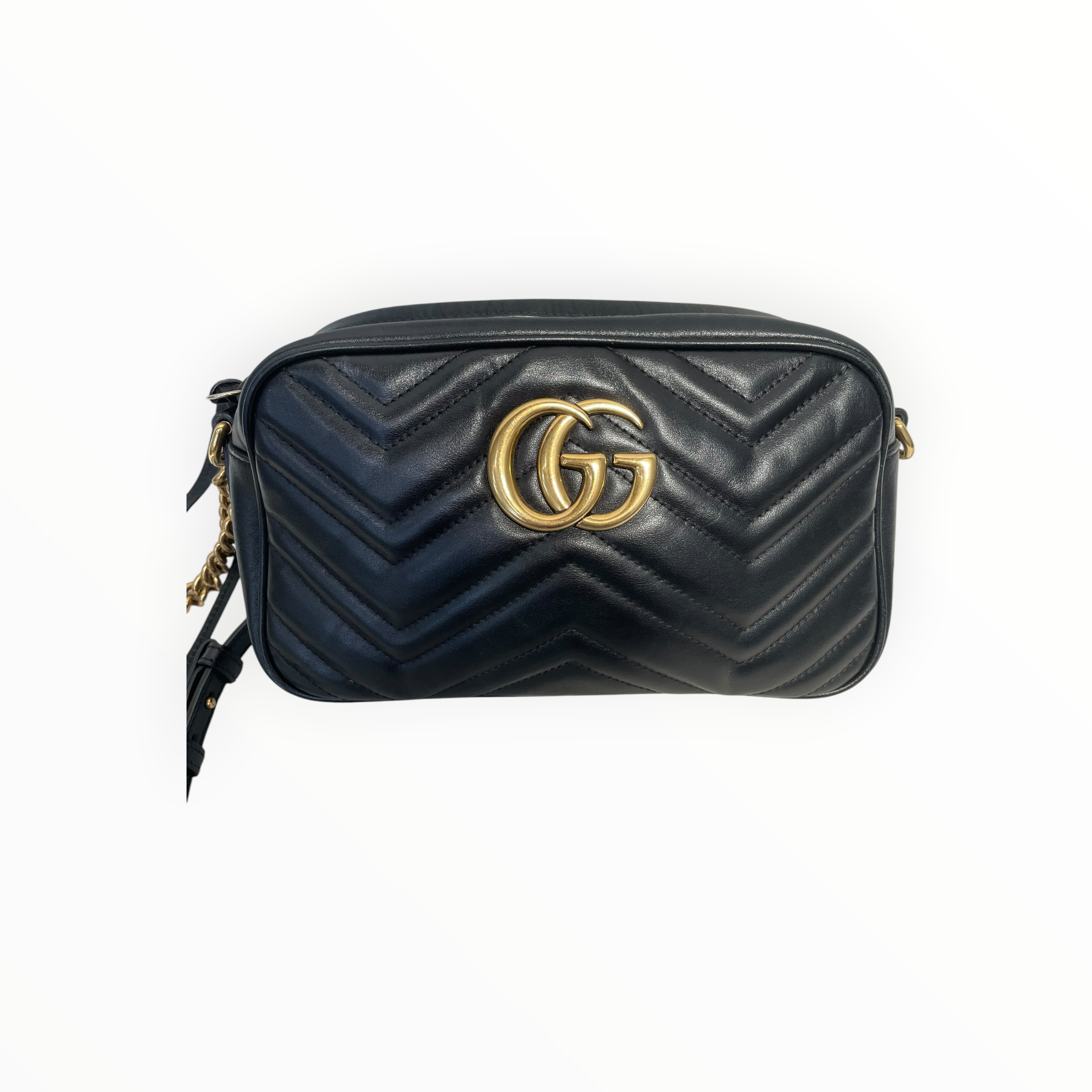 GUCCI/Hand Bag/Leather/BLK/Marmot Small view 3