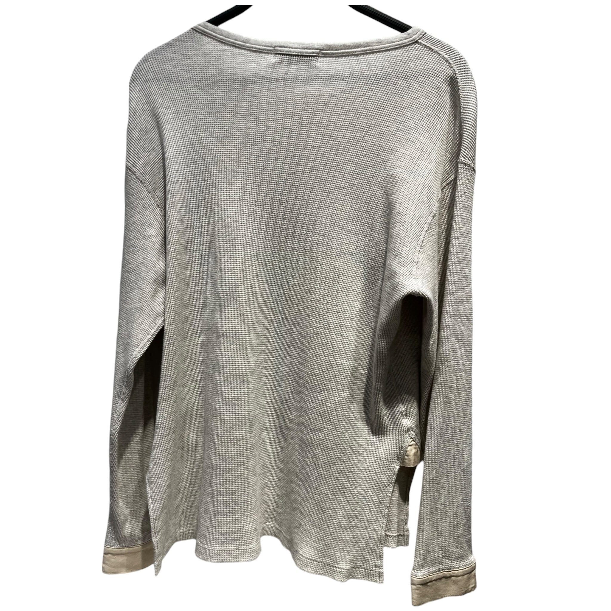 yohji yamamoto POUR HOMME/LS T-Shirt/3/Cotton/GRY/WAFFLE KNIT THERMAL TOP view 2