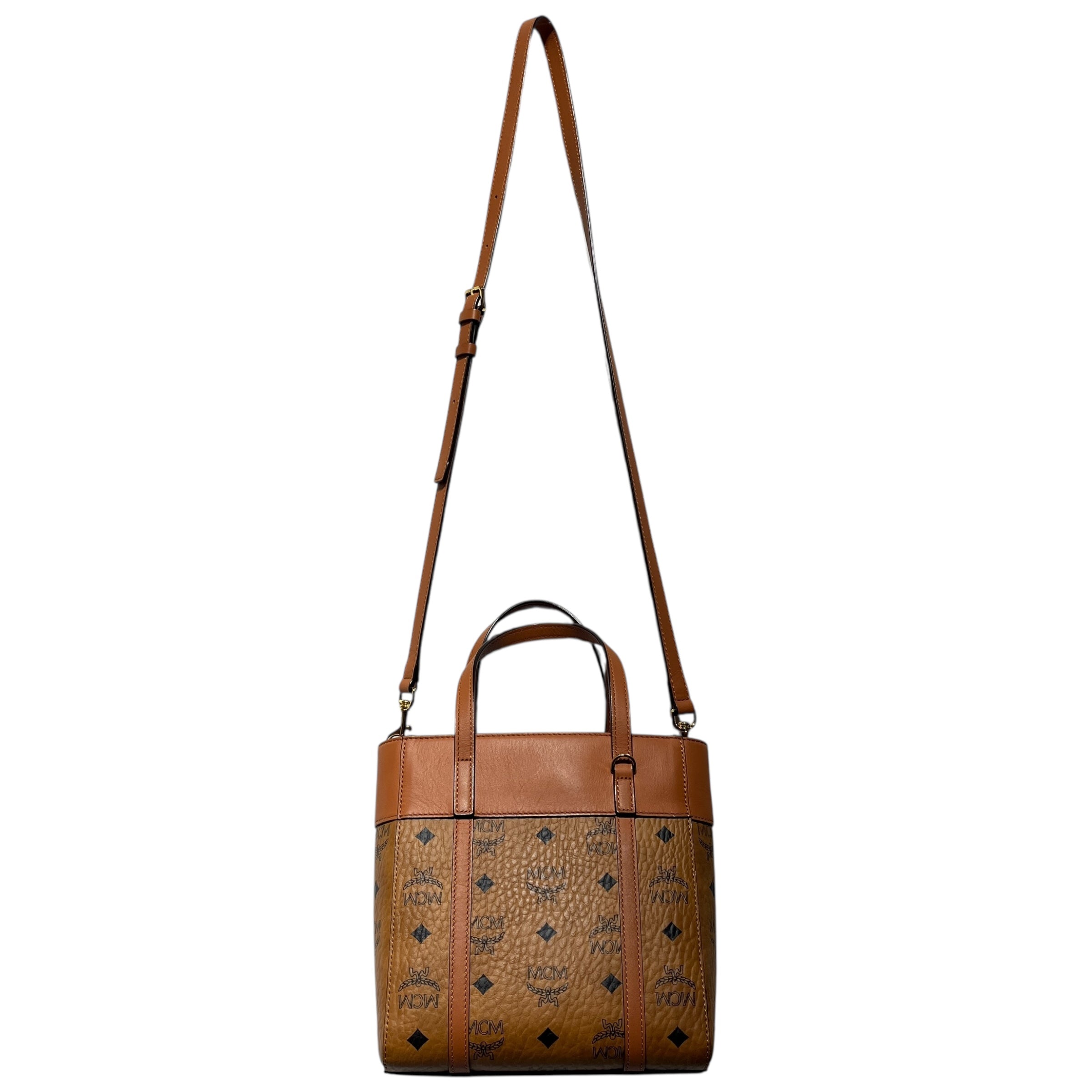 MCM/Tote Bag/Monogram/Leather/CML/Mini Shopper Tote w/ Strap view 1