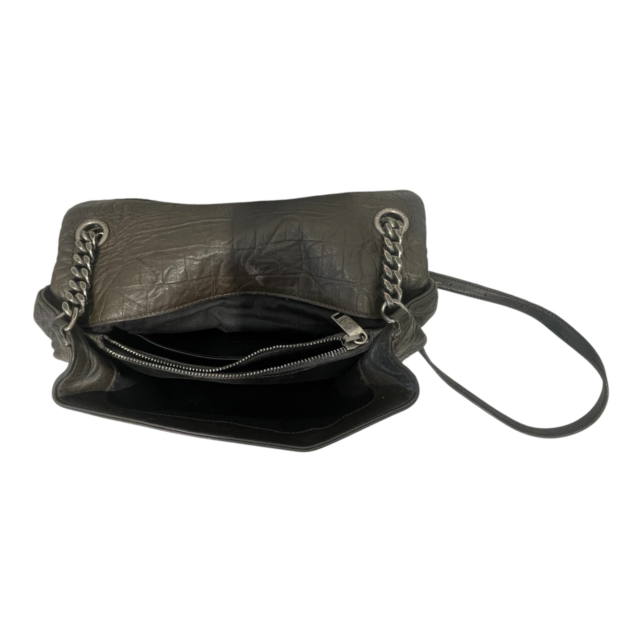 YVES SAINT LAURENT/Bag/Leather/GRY/MONOGRAM WEST HOLLYWOOD view 3