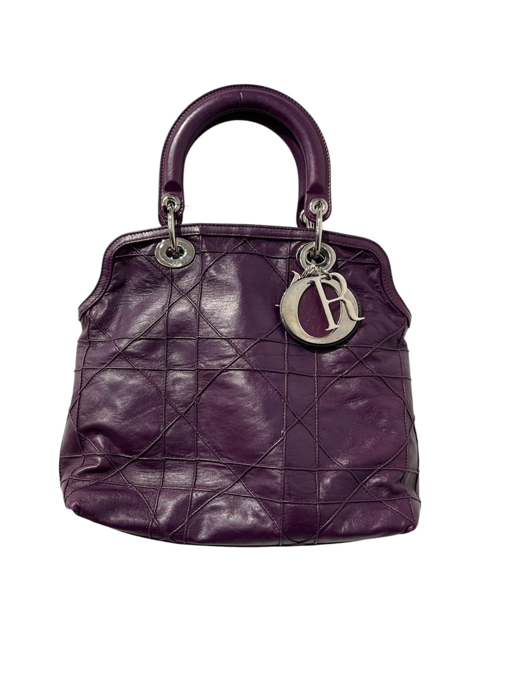 Christian Dior/Cross Body Bag/Leather/PPL/cannage granville view 1