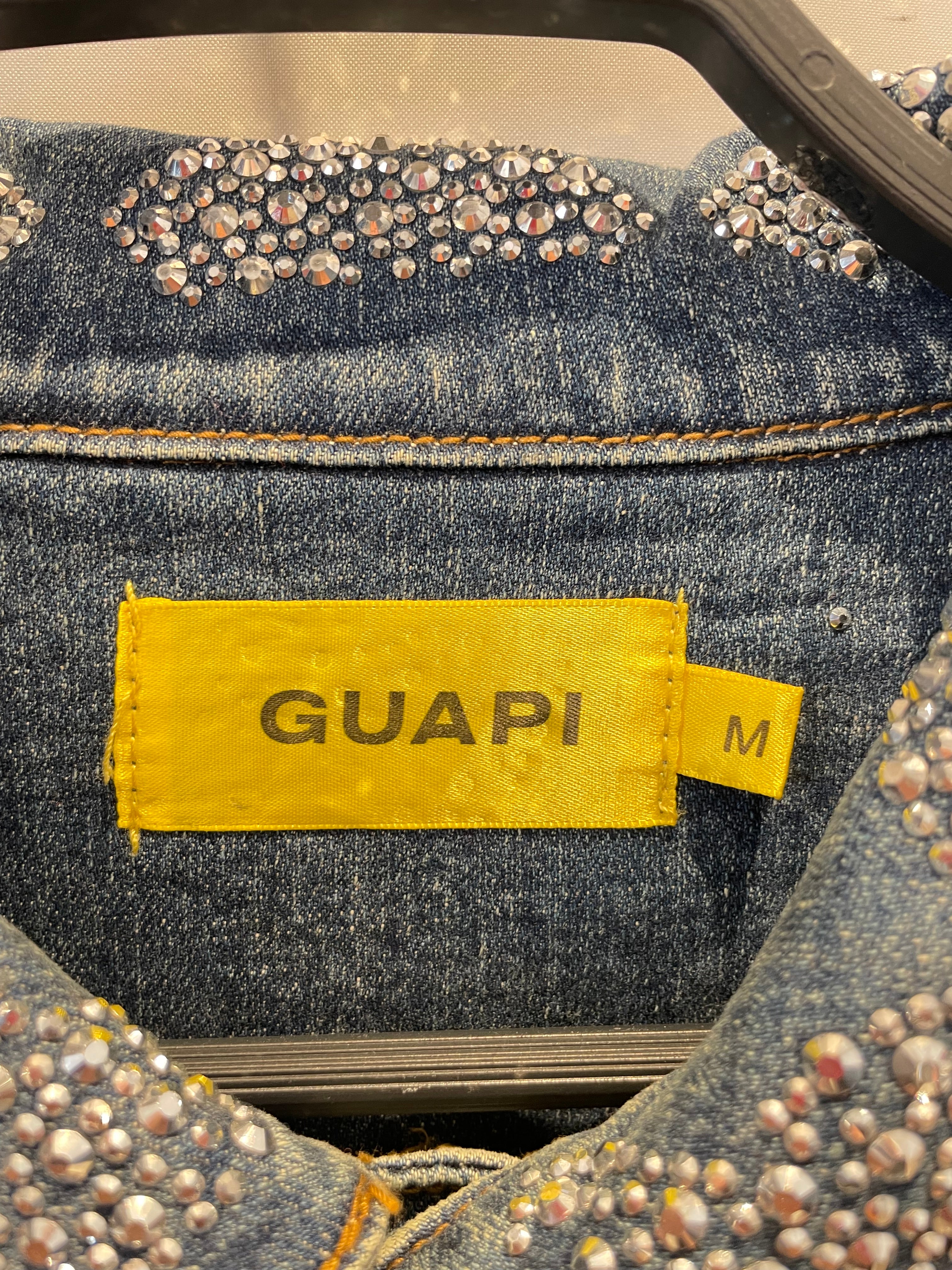 GUAPI/Denim Jkt/M/Denim/BLU/Glitter/Star Studded view 3