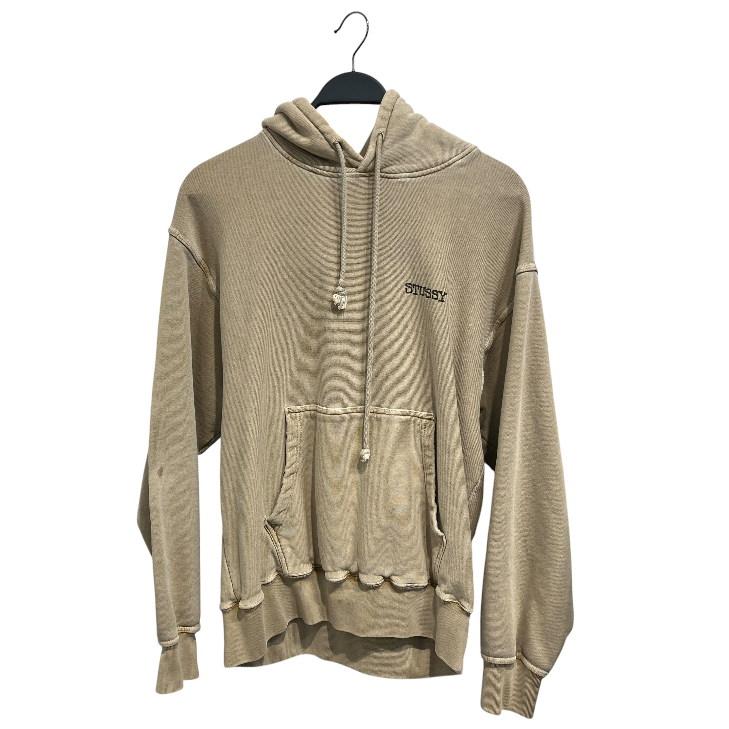 STUSSY/Hoodie/L/Cotton/KHK/Stussy Chest Logo view 1