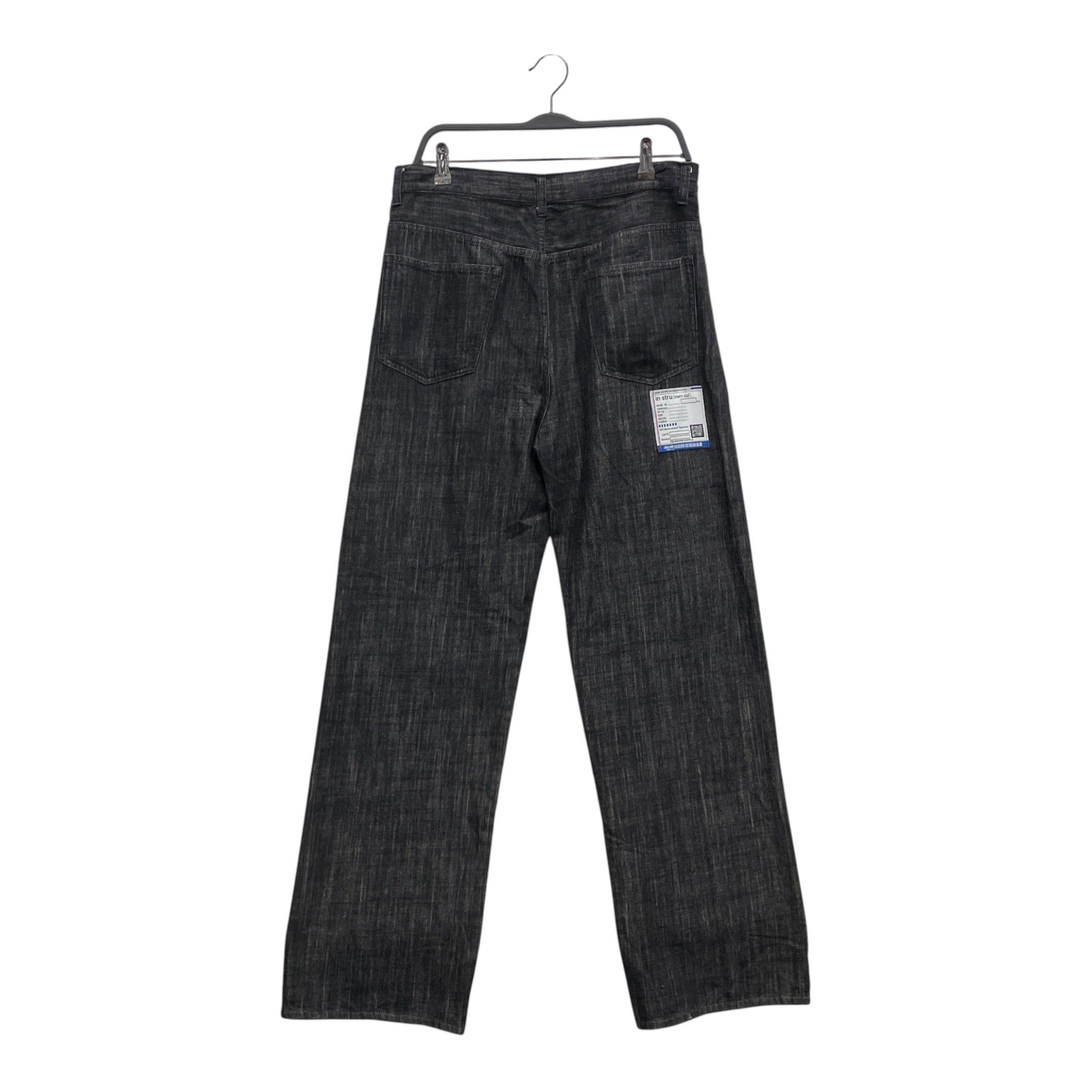 MIHARA YASUHIRO/Pants/46/Cotton/BLK/DRAWSTRING JEANS view 2