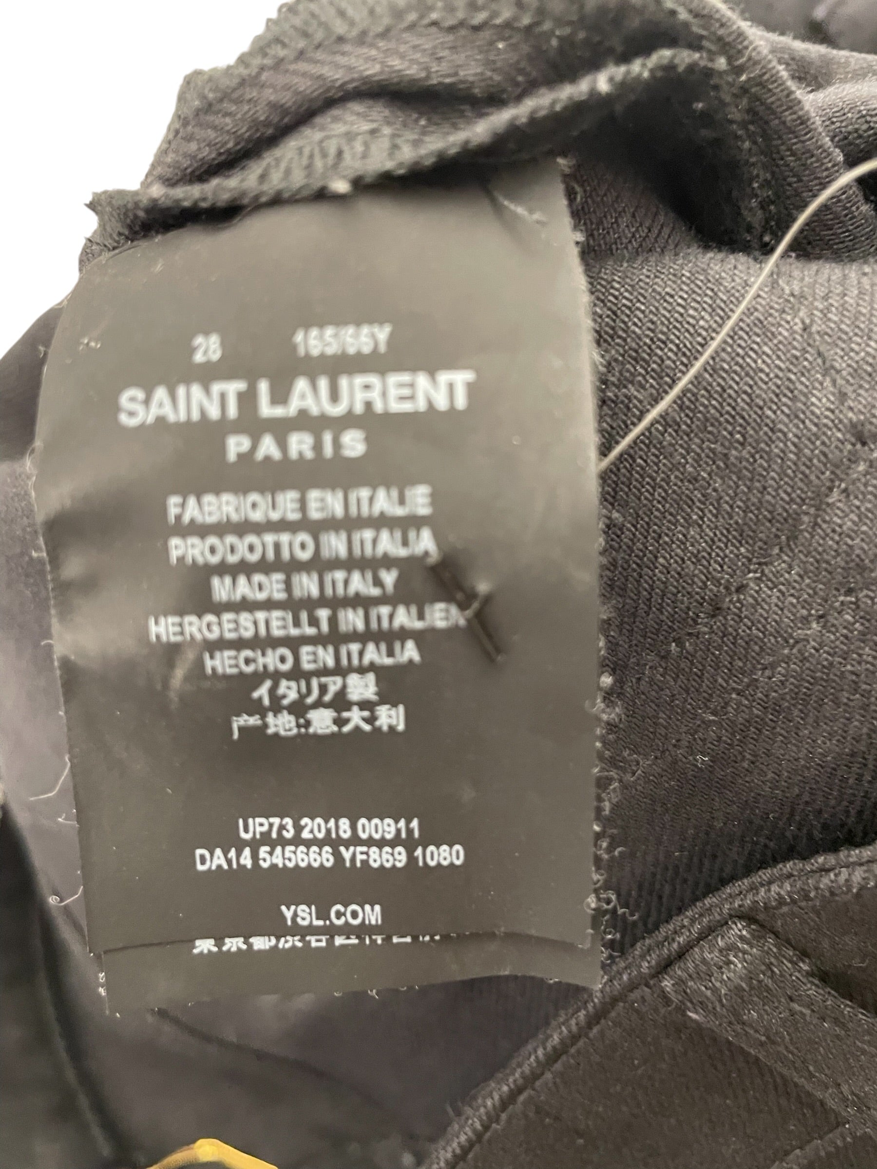 SAINT LAURENT/Skinny Pants/28/Denim/BLK/FRONT SQUARE POCKETS view 4
