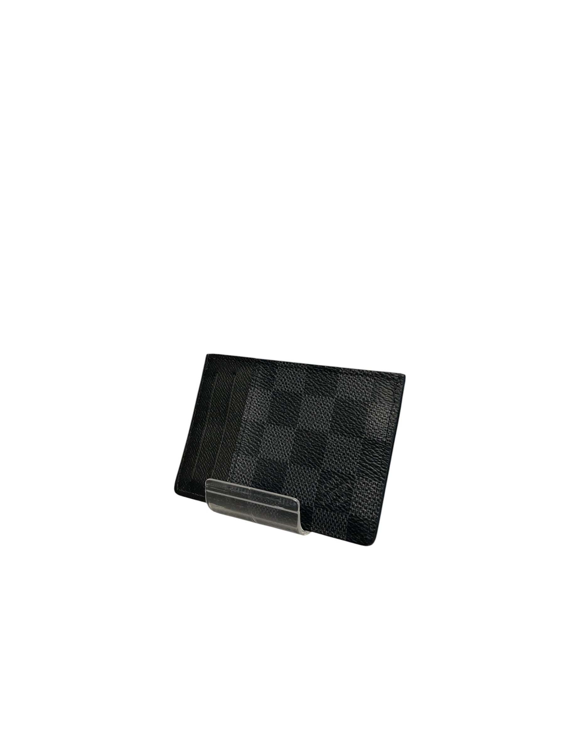 LOUIS VUITTON/Card Case/Plaid/Faux Leather/BLK/M's/NEO CARD HOLDER DAMIER view 2