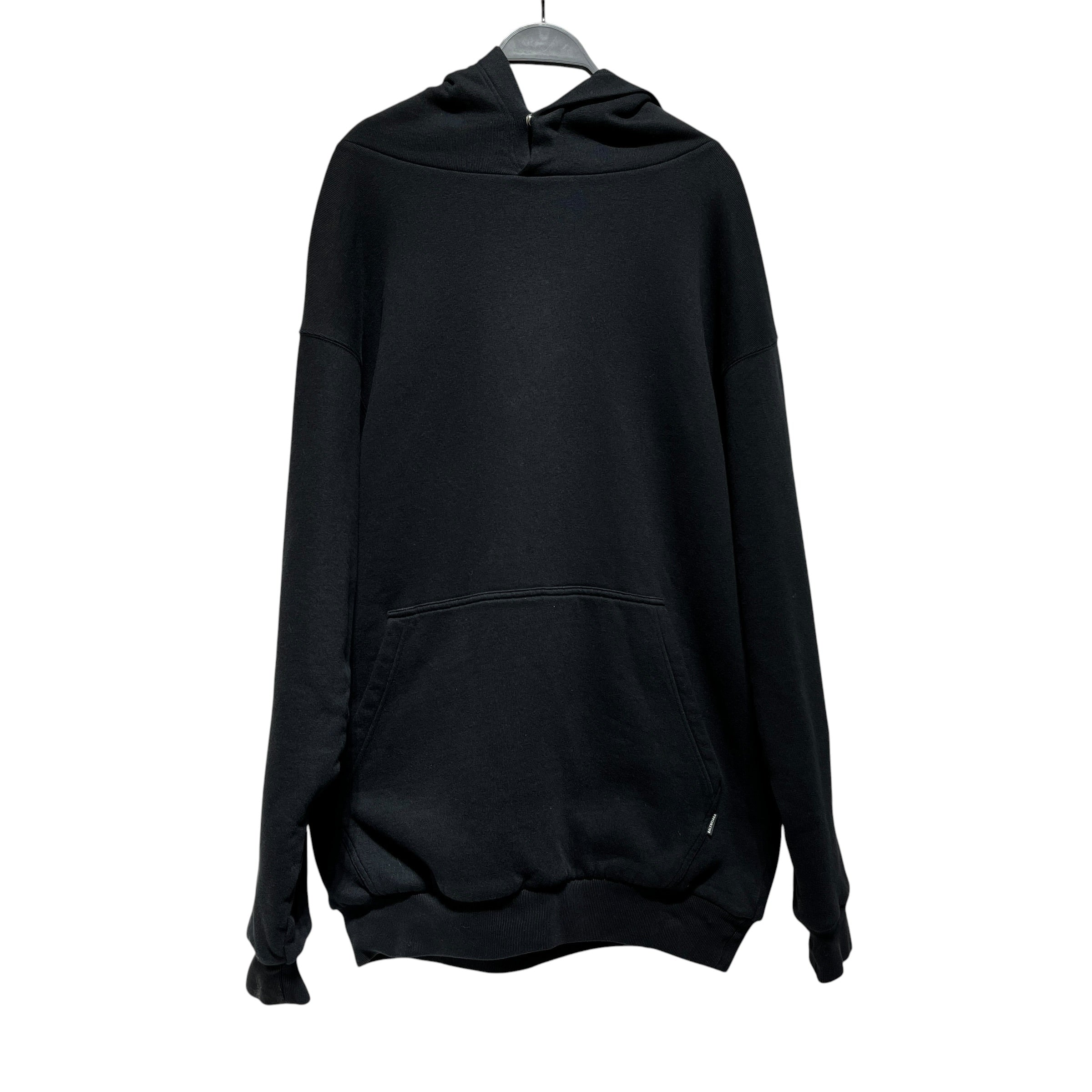 BALENCIAGA/Hoodie/XS/Cotton/BLK/I LOVE TECHNO Double Layered view 1