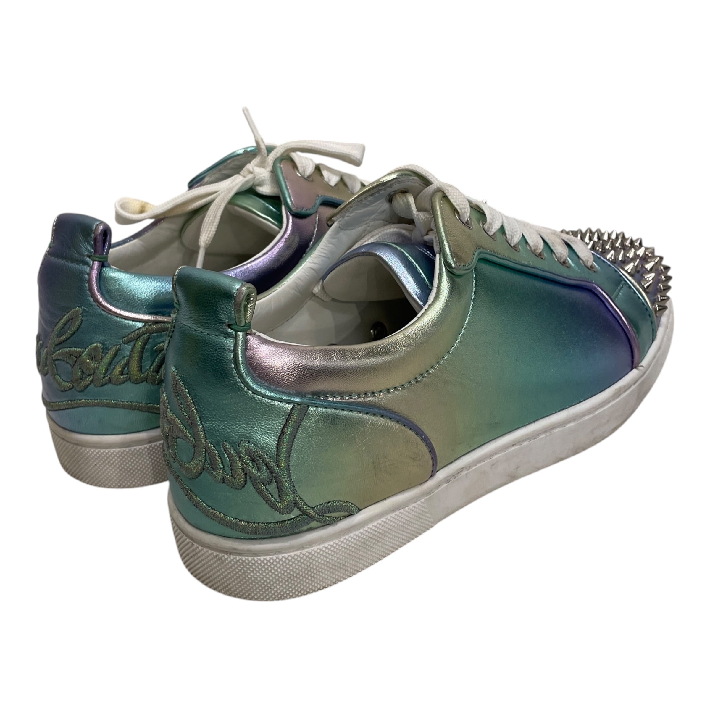 Christian Louboutin/Low-Sneakers/EU 39/Leather/MLT/GRADIENT STUD TOE view 2