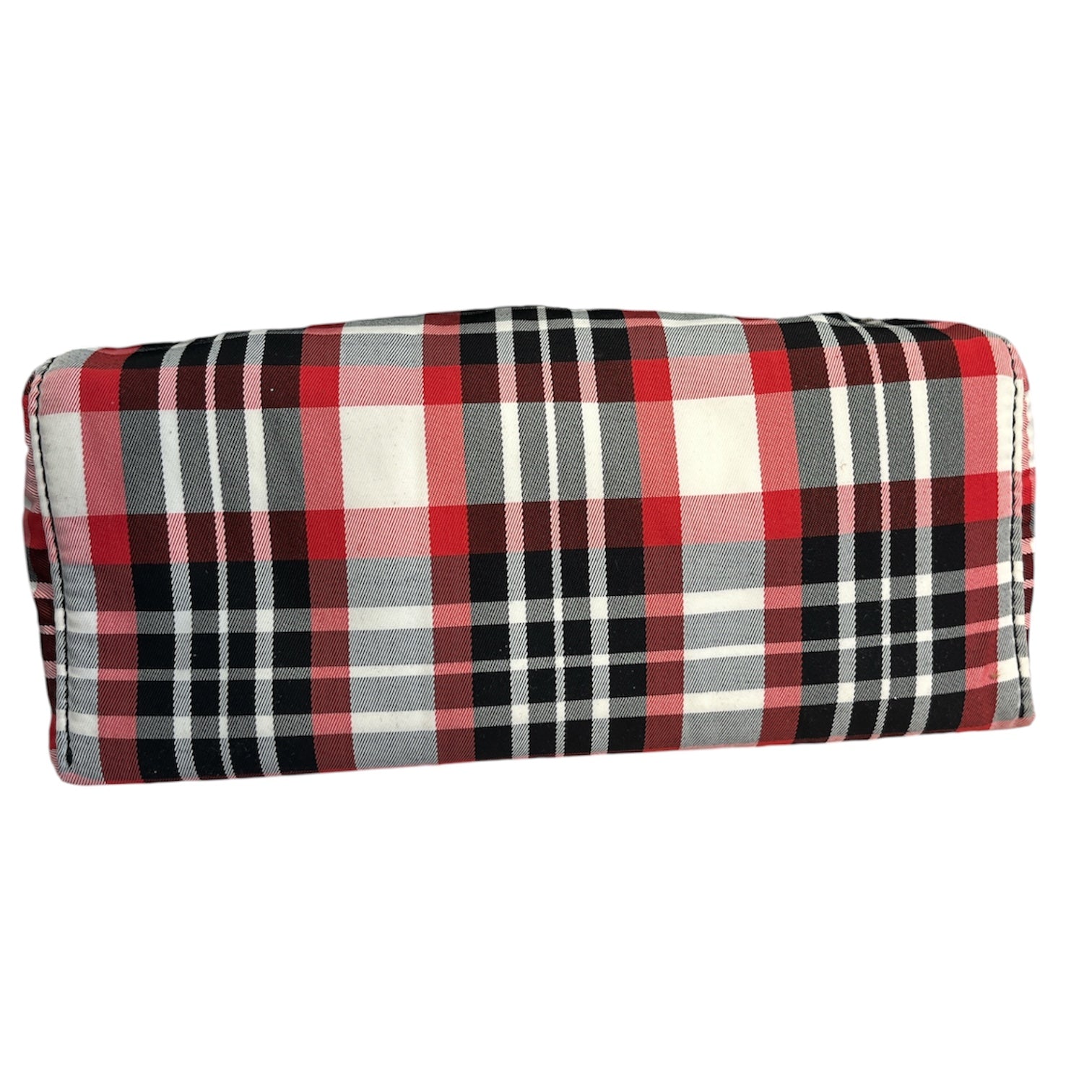 BURBERRY/Cross Body Bag/Plaid/Nylon/RED/plaid w/ gold hardware view 4