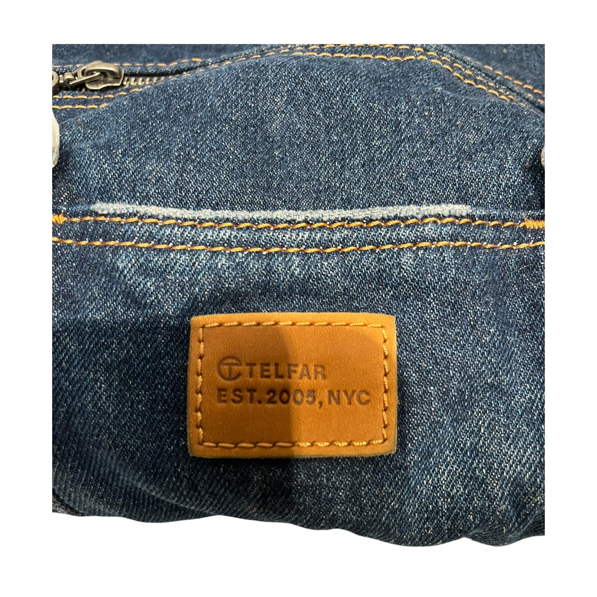 Telfar/Cross Body Bag/Denim/BLU/ROUND MED DUFFLE view 7