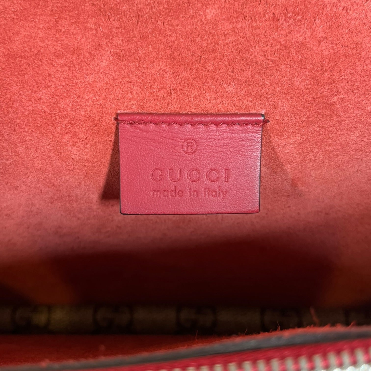 GUCCI/Bag/Monogram/Cotton/BEG/DIONYSUS BAG W/ RED SUEDE view 6