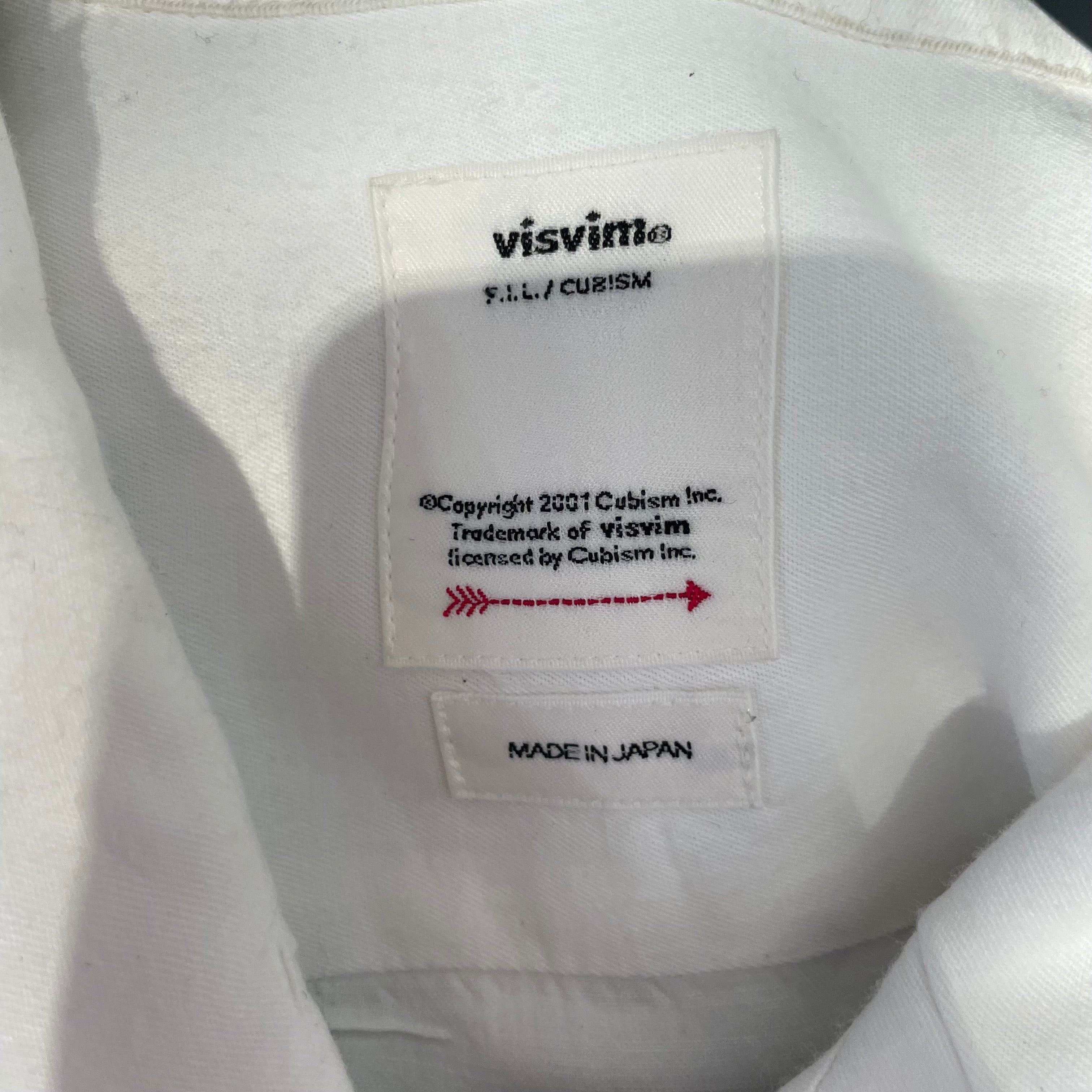 visvim/Shirt/4/Cotton/WHT/irving peerless logo view 3