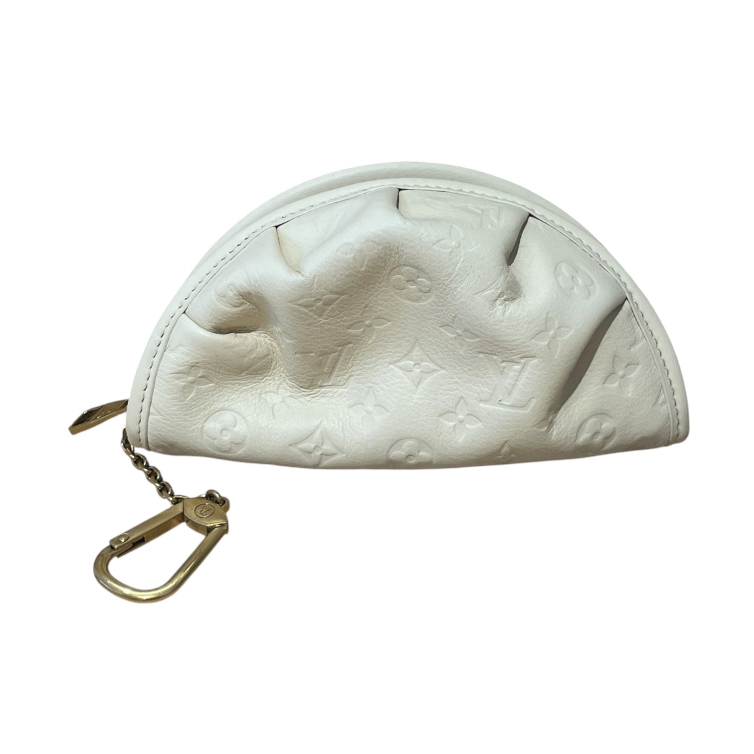 LOUIS VUITTON/Pouch/Monogram/Leather/CRM/GYOZA POUCH view 1